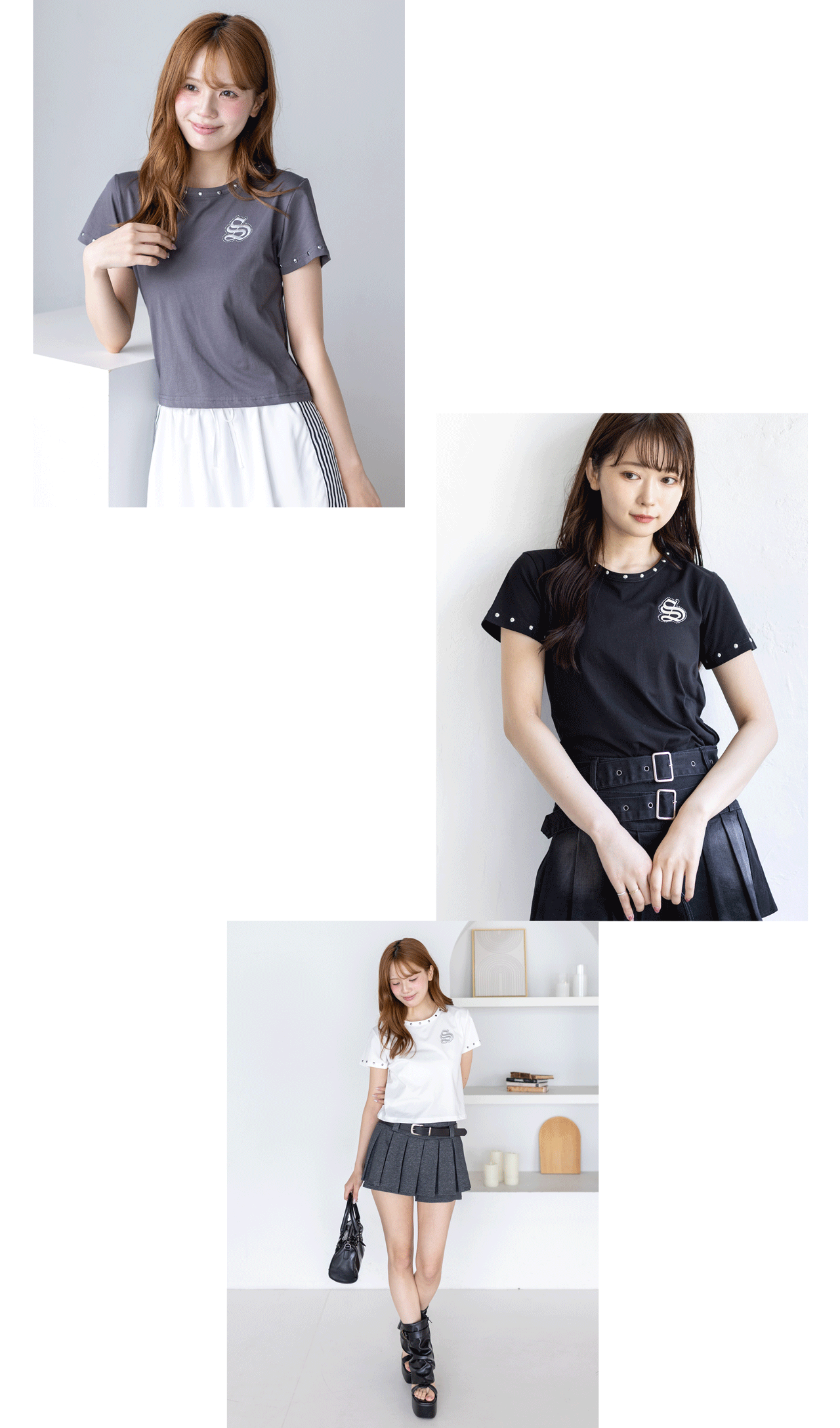 接触冷感ワンポイントロゴTシャツ 速乾 UVカット機能付き clear