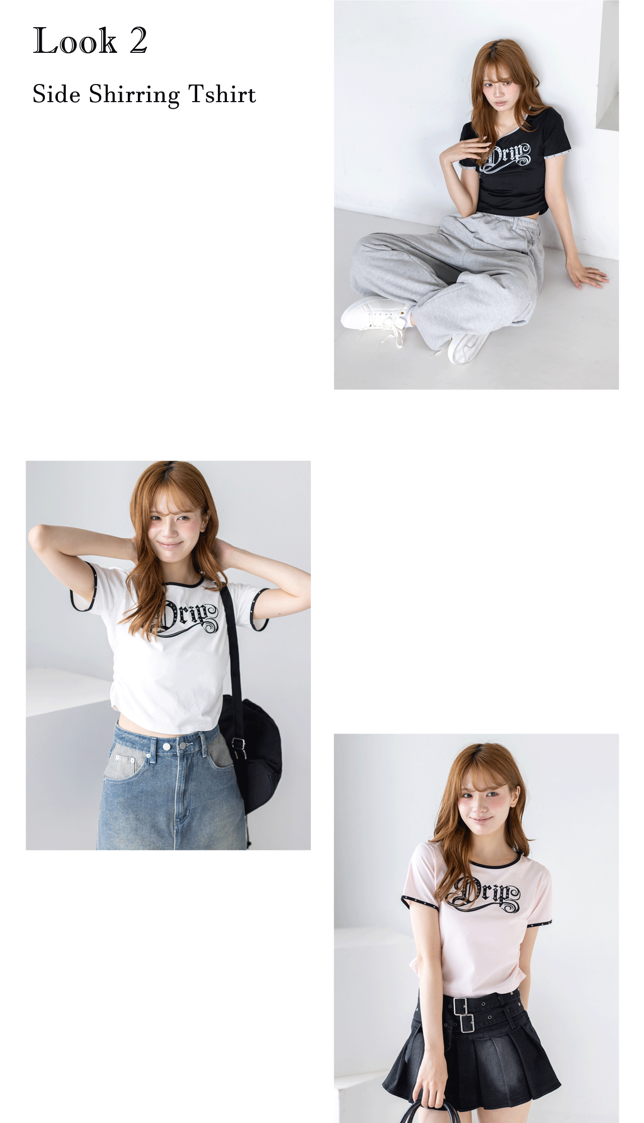 接触冷感サイドシャーリングTシャツ 速乾 UVカット機能付き clear