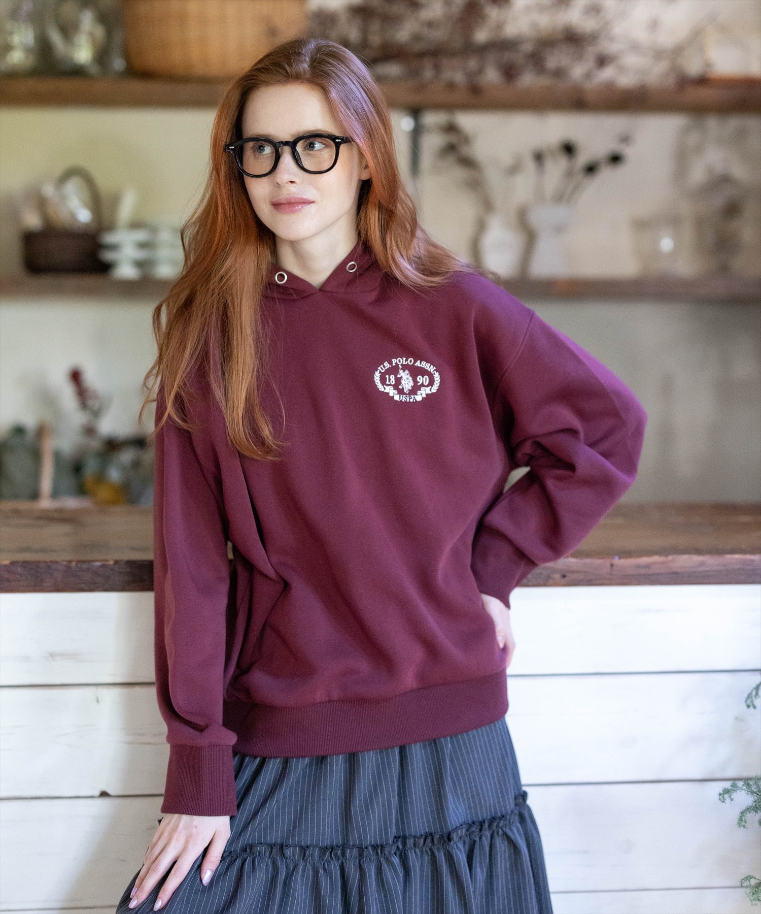 U.S. POLO ASSN. 裏起毛スウェットパーカー
