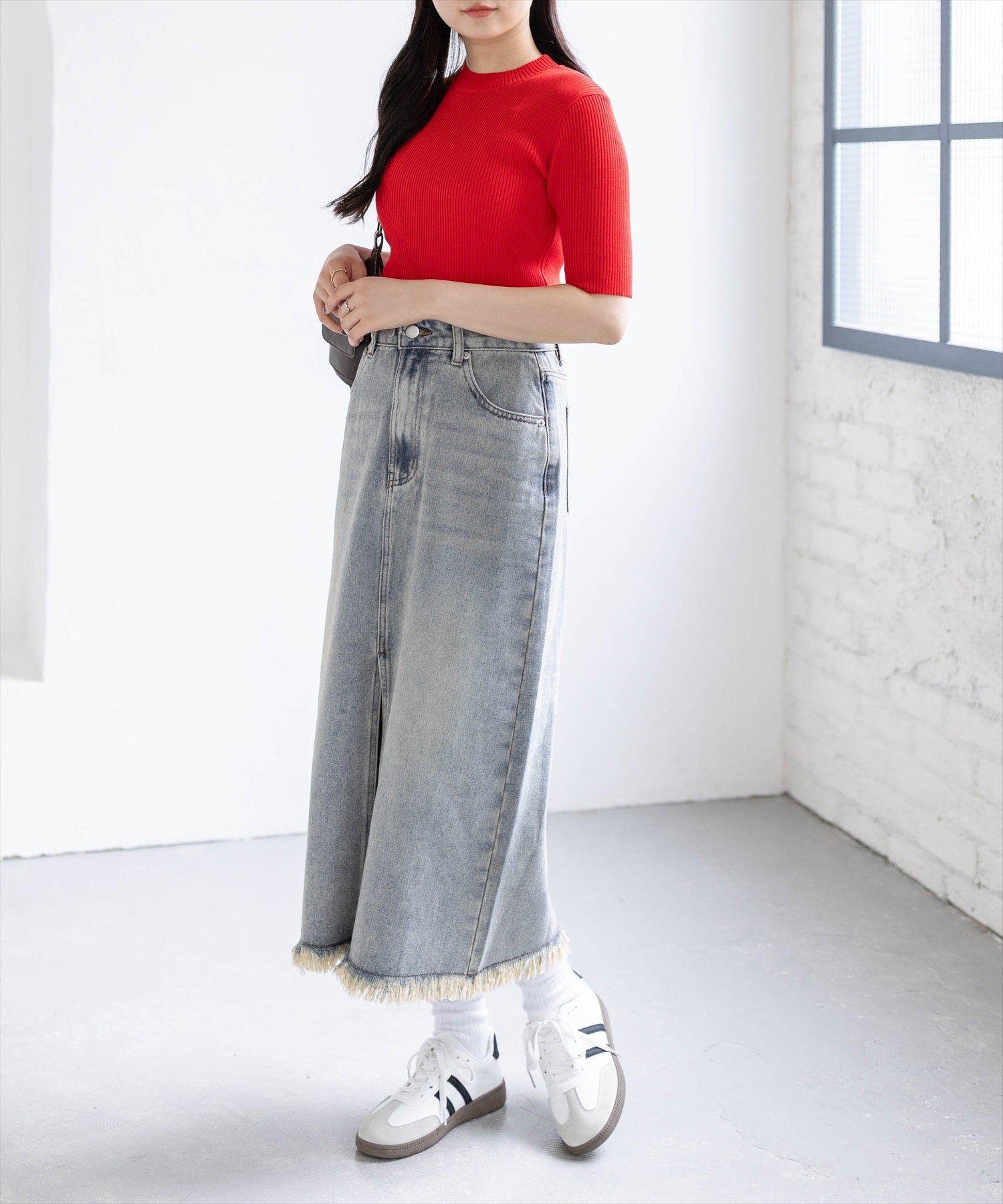 162cm/ブラック着用
