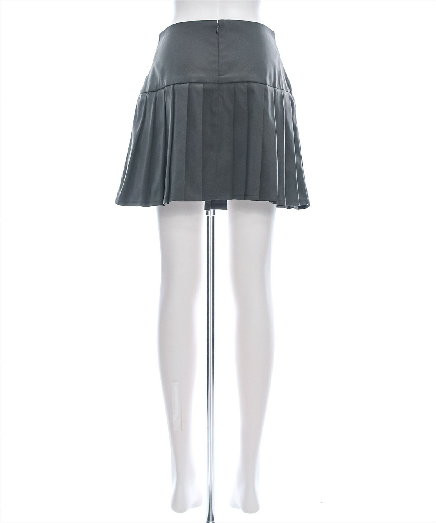 clear インパン付きリボンシャーリング切替プリーツスカート[CL8667