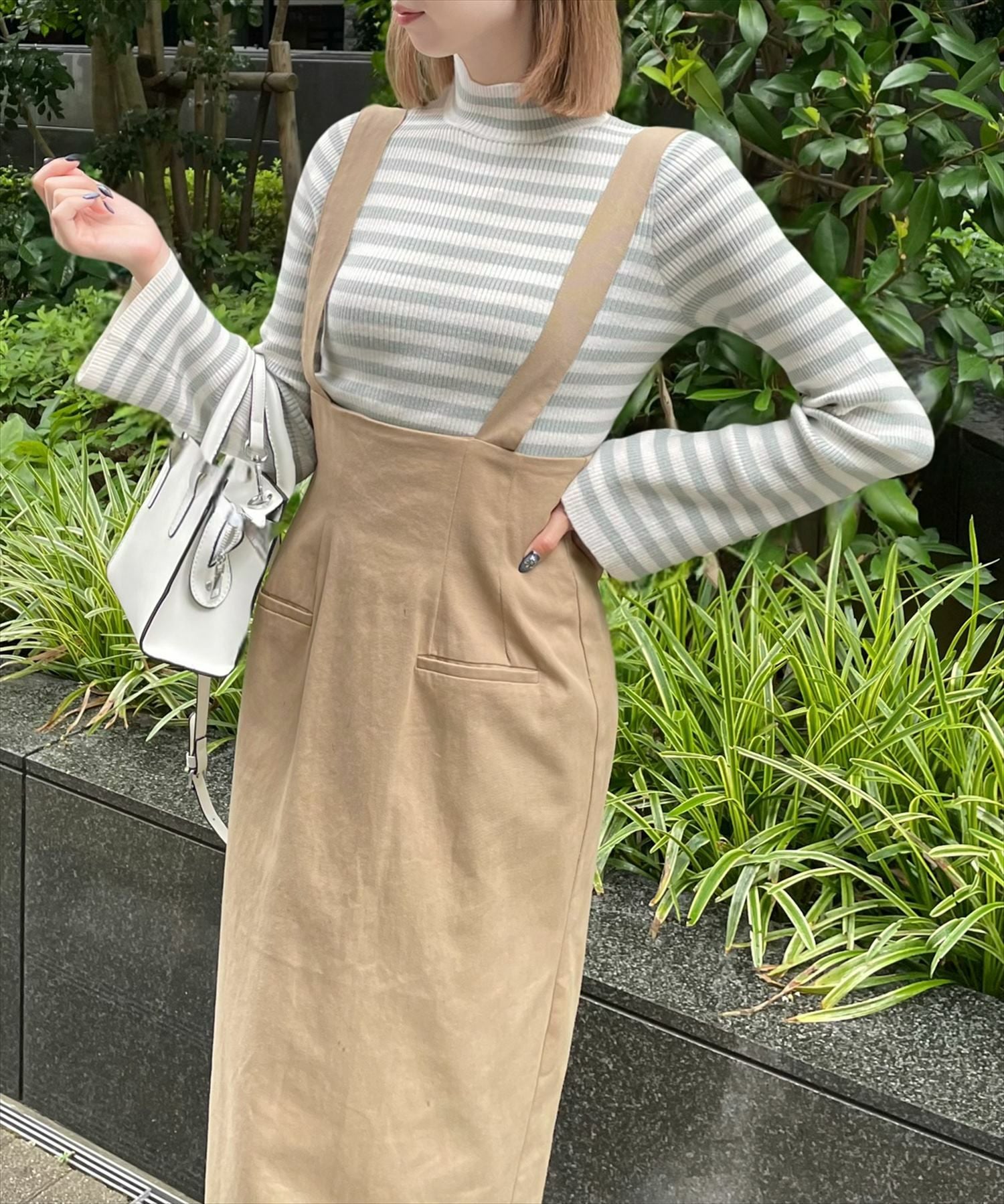 ボーダーズアットバルコニー　ジュリエットスリーブトップ　ニット BORDERS at BALCONY - ボーダーズアットバルコニー JULIET SHOULDER