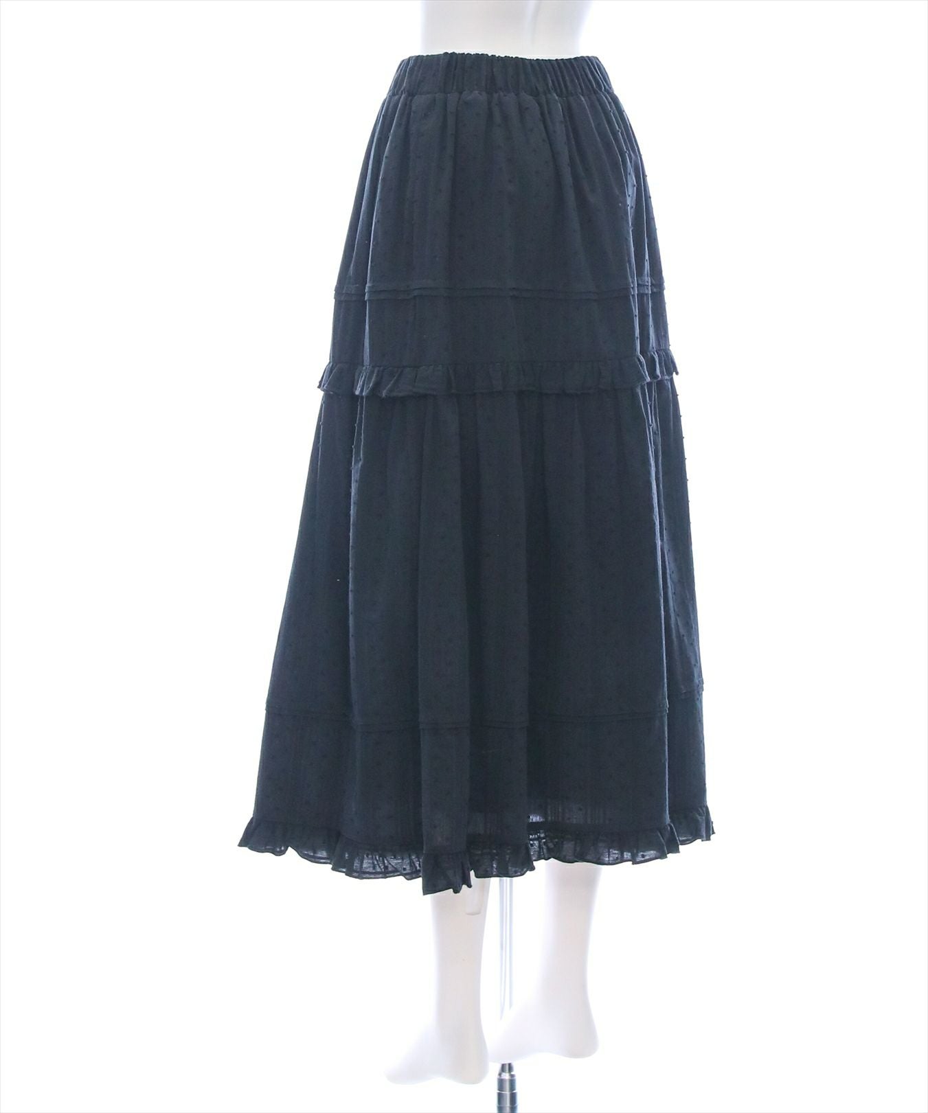 clear ドットフリルロングスカート[CL9038] | レディース