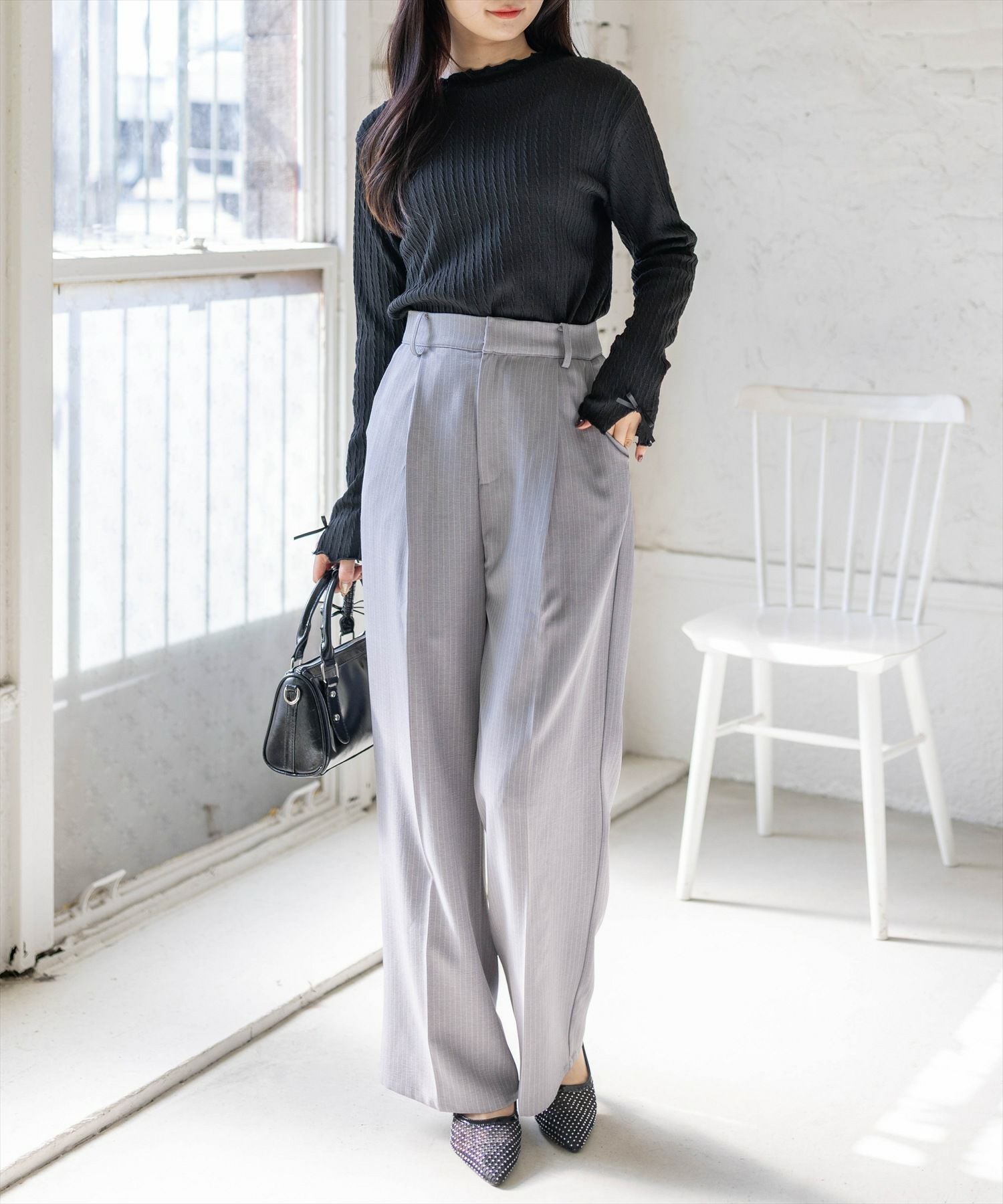 162㎝/ブラック着用