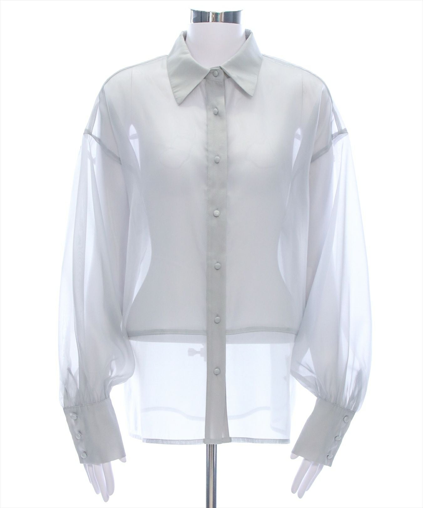 CLEAR BASIC 切替ロングシアーシャツ[CL9108] | レディース