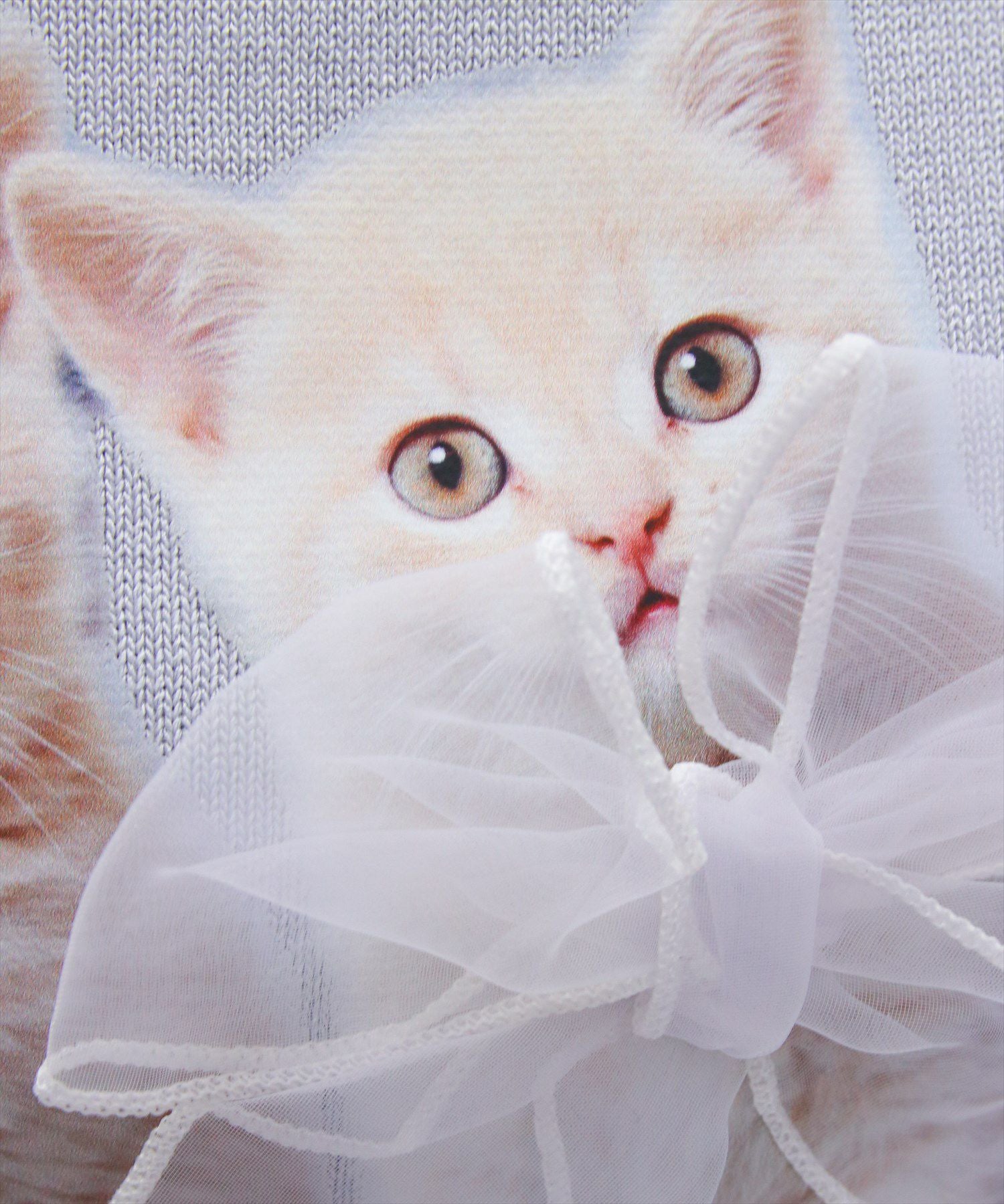 リボン 飾り 袖 プルオーバー ラウンドネック スリーブ ネコ ねこ 猫 ウサギ sevenfox_collar6