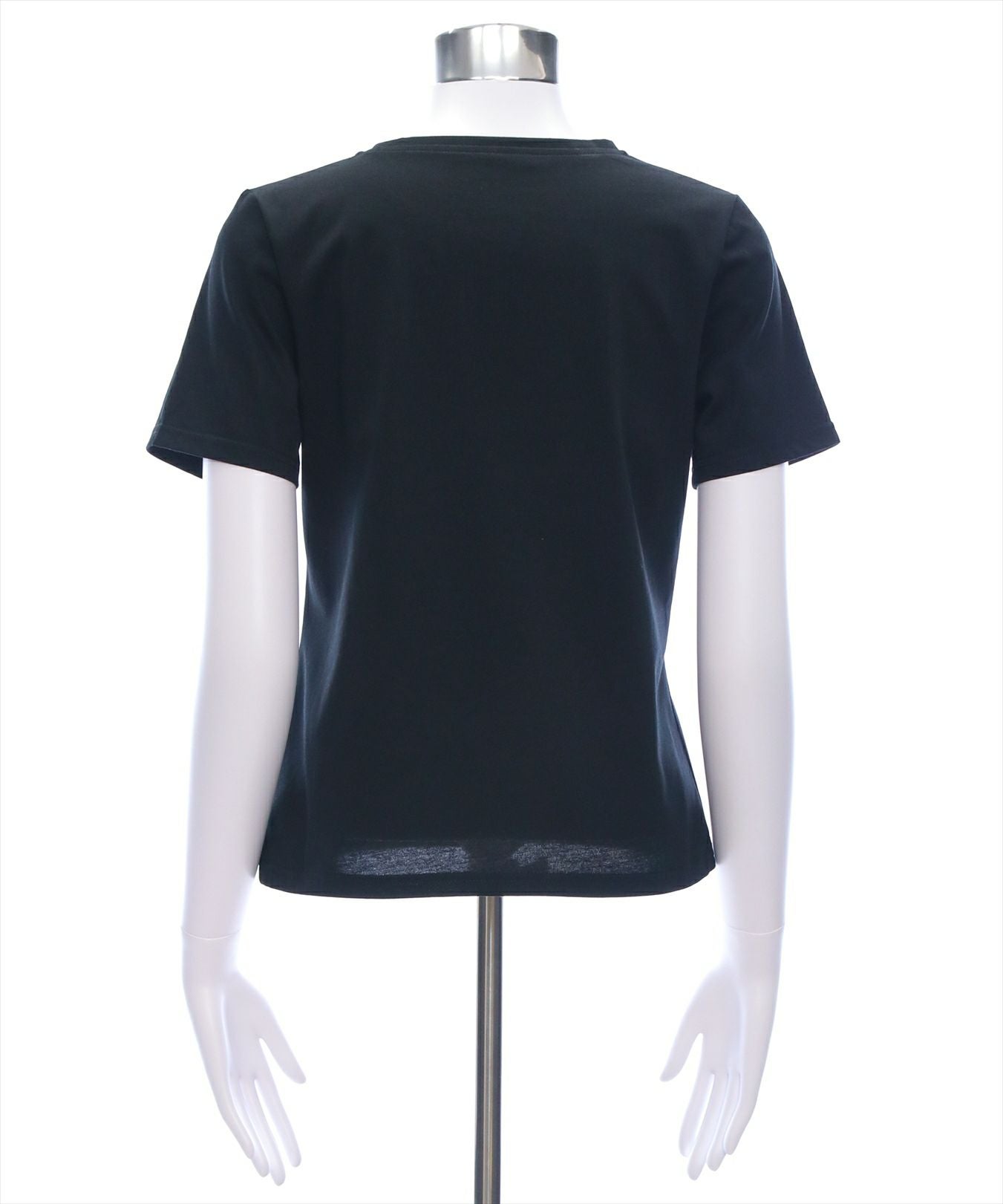 clear ラインストーンリボンロゴTシャツ[CL9096] | レディース