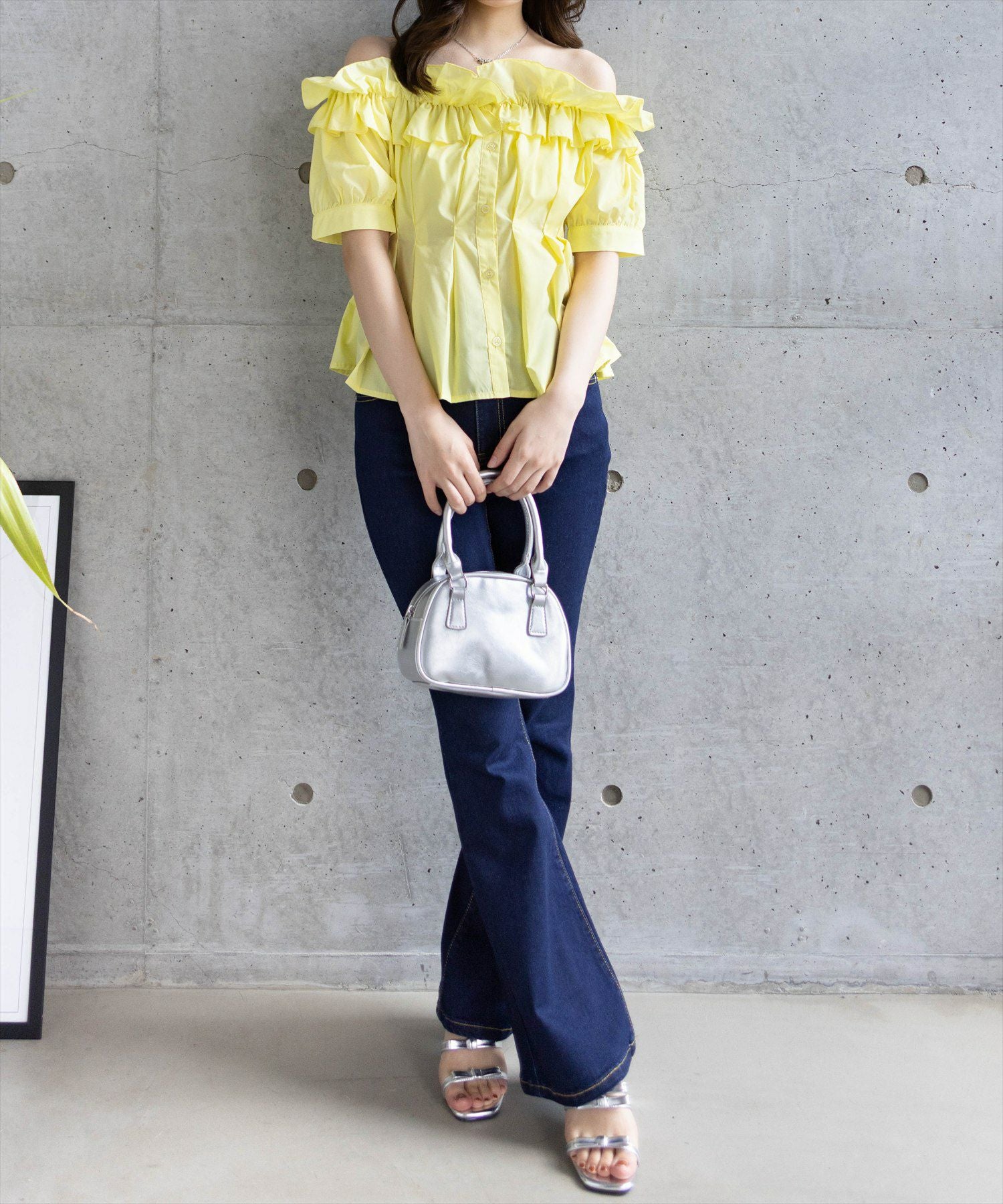 161㎝/イエロー着用