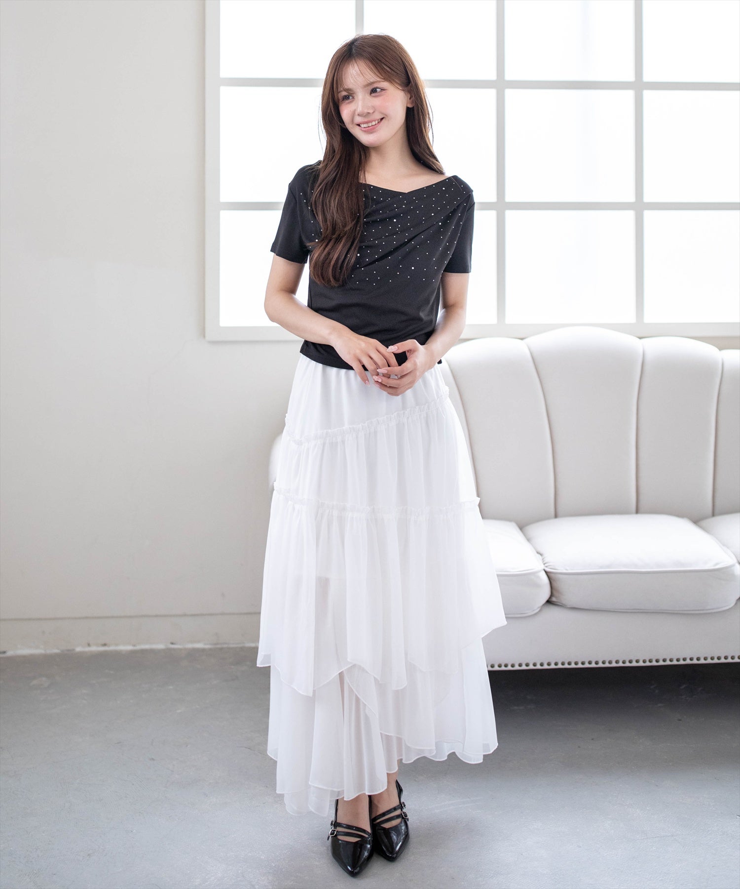 161cm/ブラック2着用