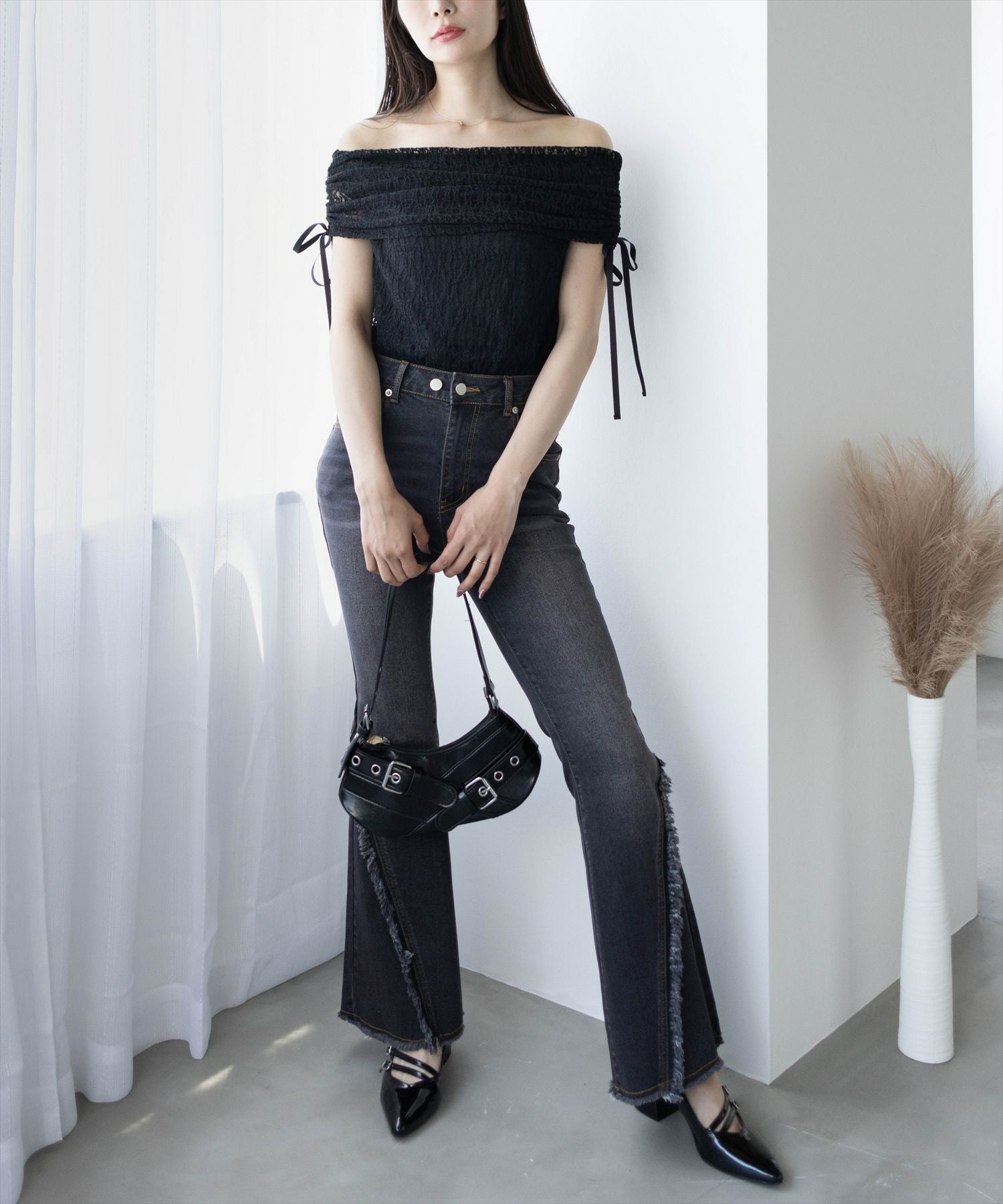 162cm/ブラック着用