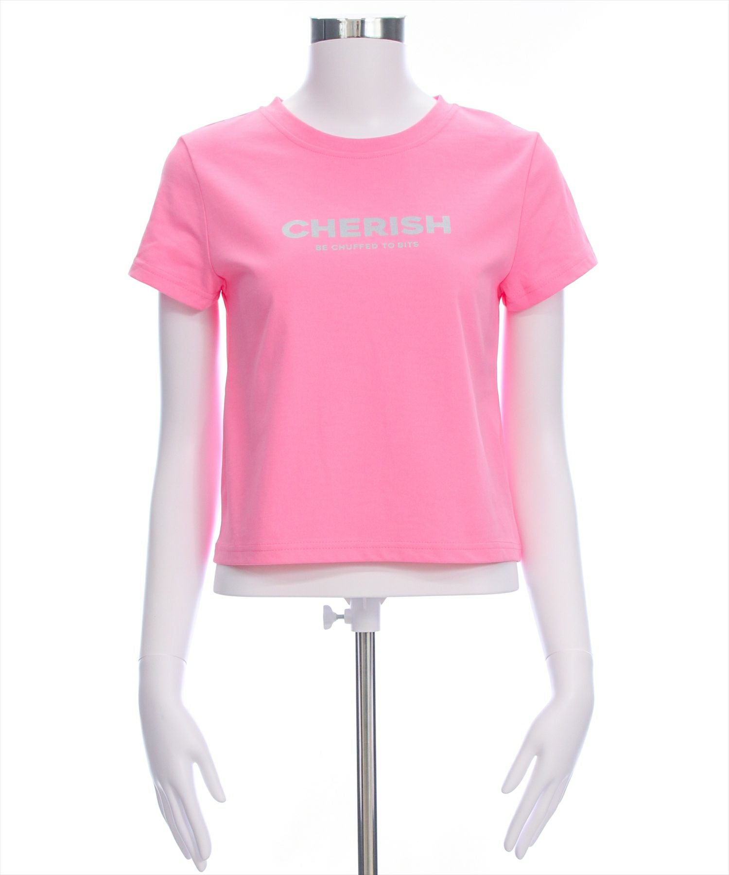 BLUMARINE ブルマリン ピンク ラインストーン ラメ ロゴ Tシャツ atmos pink Rhinestone Logo T-shirt WHITE（アトモスピンク ライン