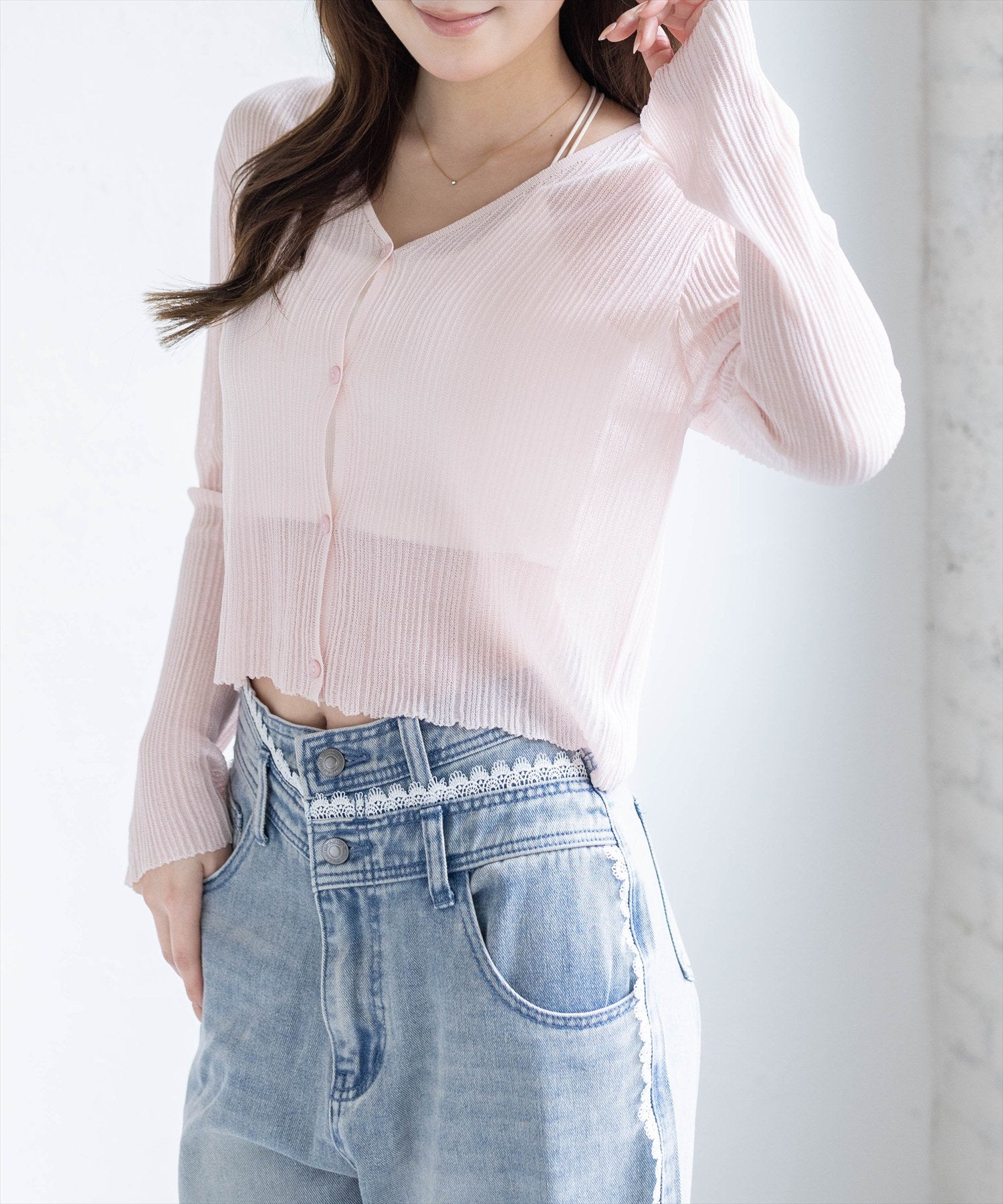 clear≪再入荷≫シアーメロウニットカーディガン[CL9441] | レディース
