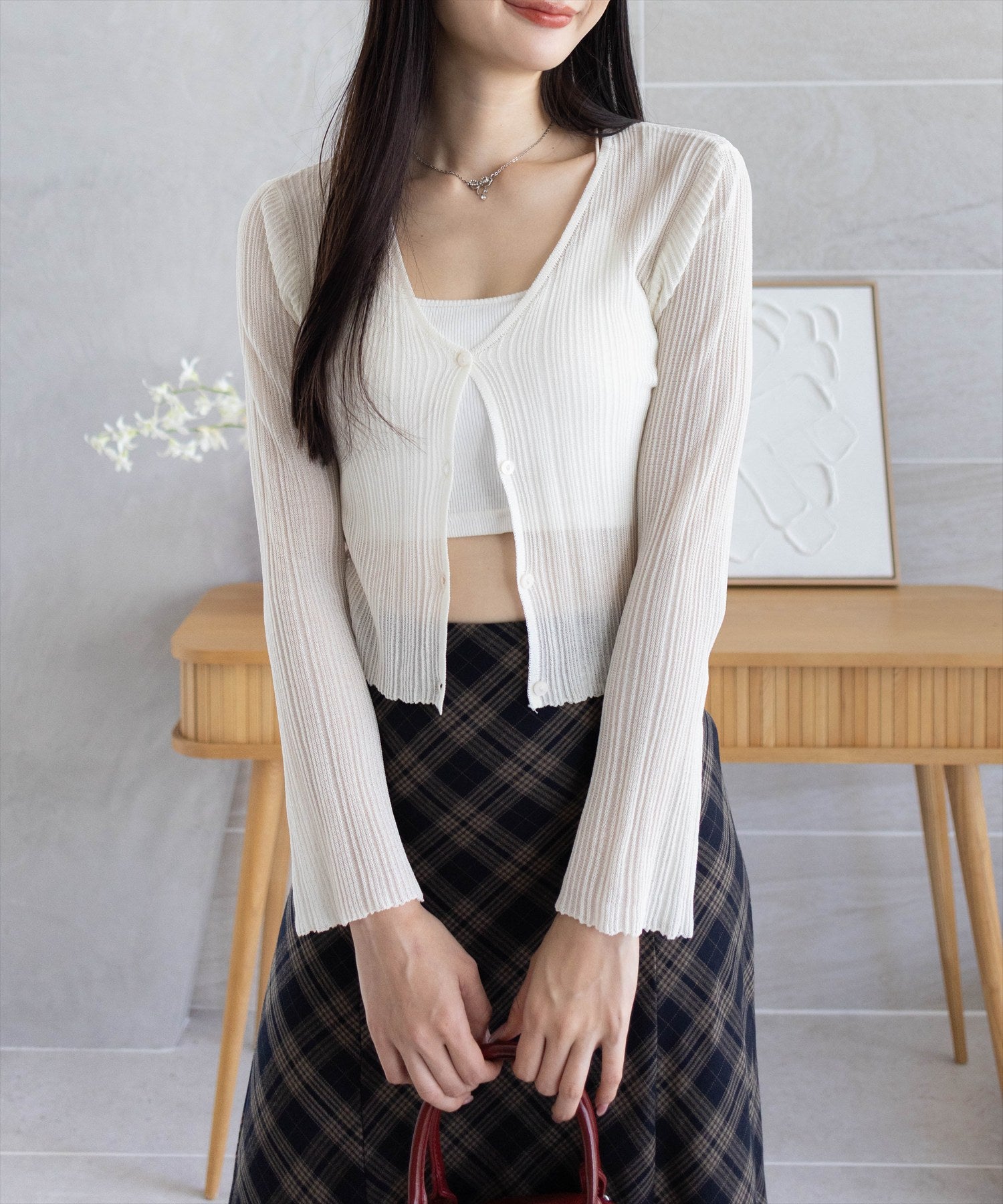 clear≪再入荷≫シアーメロウニットカーディガン[CL9441] | レディース