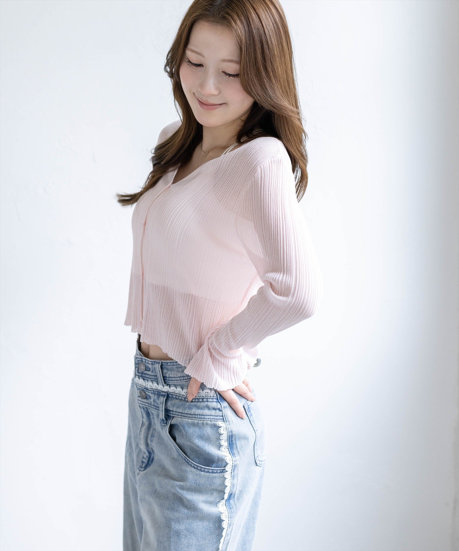 clear≪再入荷≫シアーメロウニットカーディガン[CL9441] | レディース