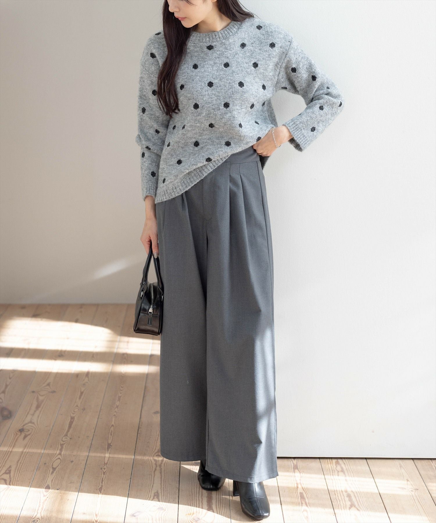 165cm/グレー着用