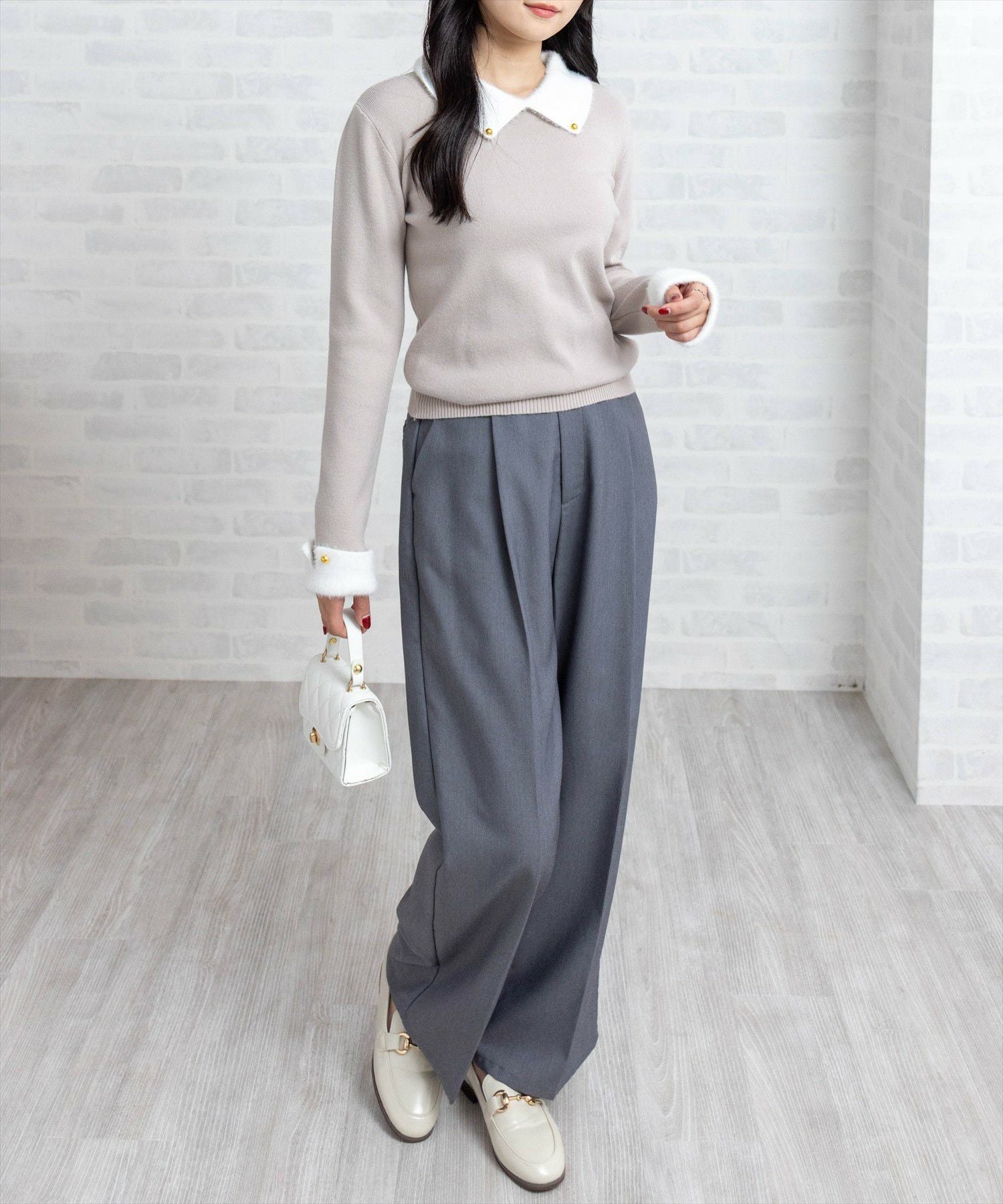 162㎝/グレージュ