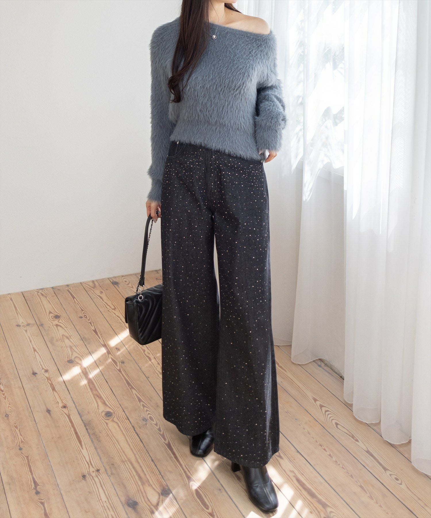 165cm/ブラック着用