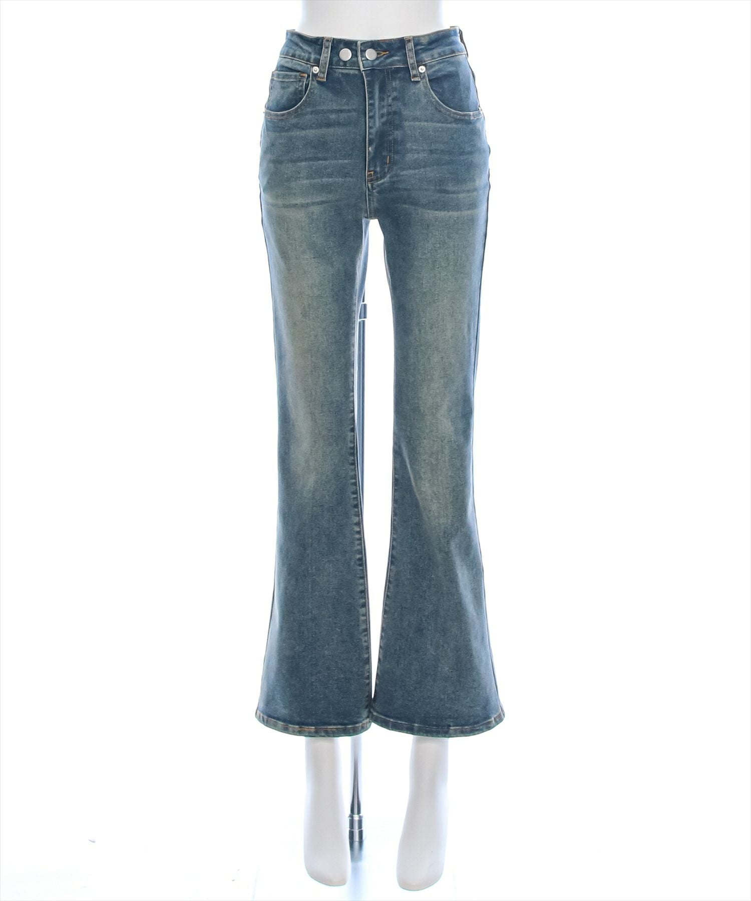 clear≪再入荷≫ミドルライズフレアデニムパンツ[CL8326] | レディース