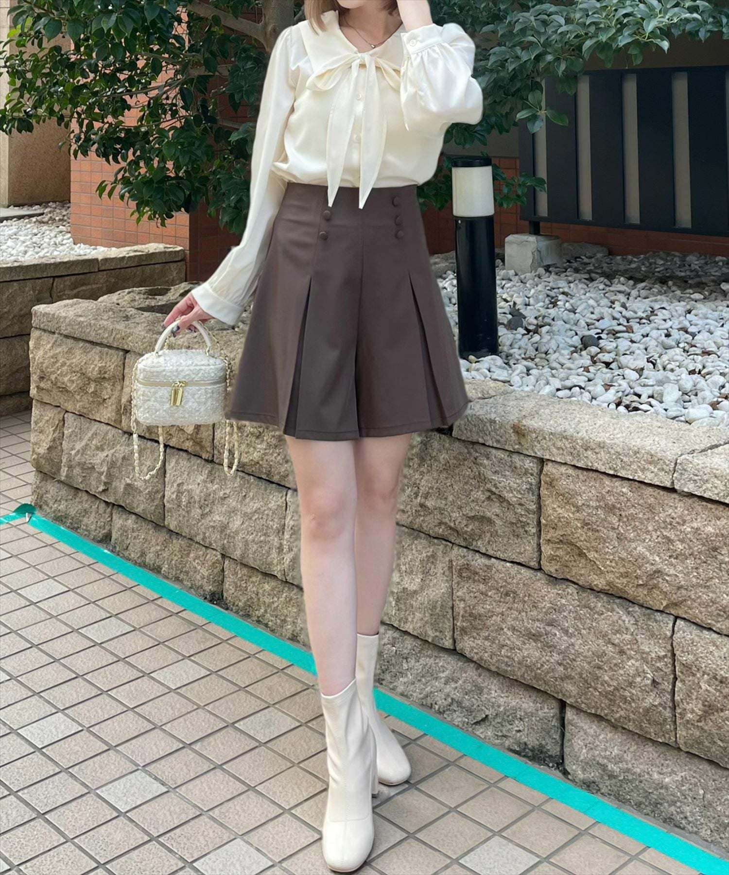 160cm/ベージュ着用