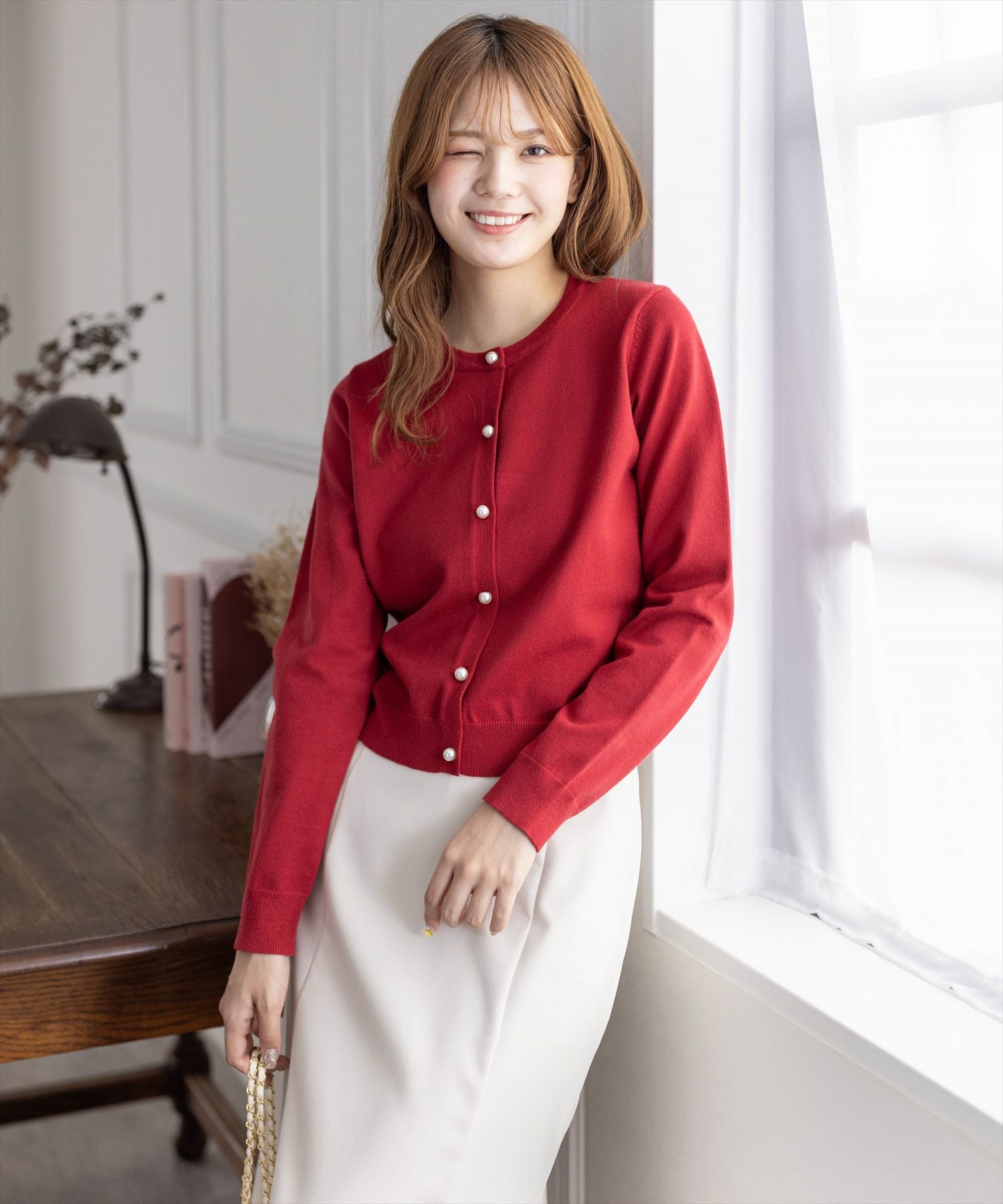 【再値下げ】Chesty パールボタンカーディガン clear≪再入荷≫パールボタンカーディガン[CL8634] | レディース