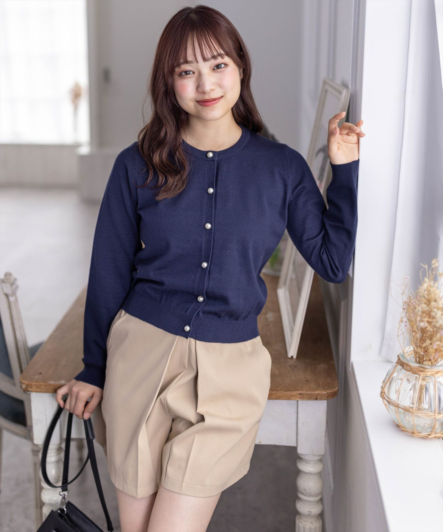 【タグ付き　未使用品】 relume パールドットボタンカーディガン JOURNAL STANDARD relume（ジャーナルスタンダード レリューム）の
