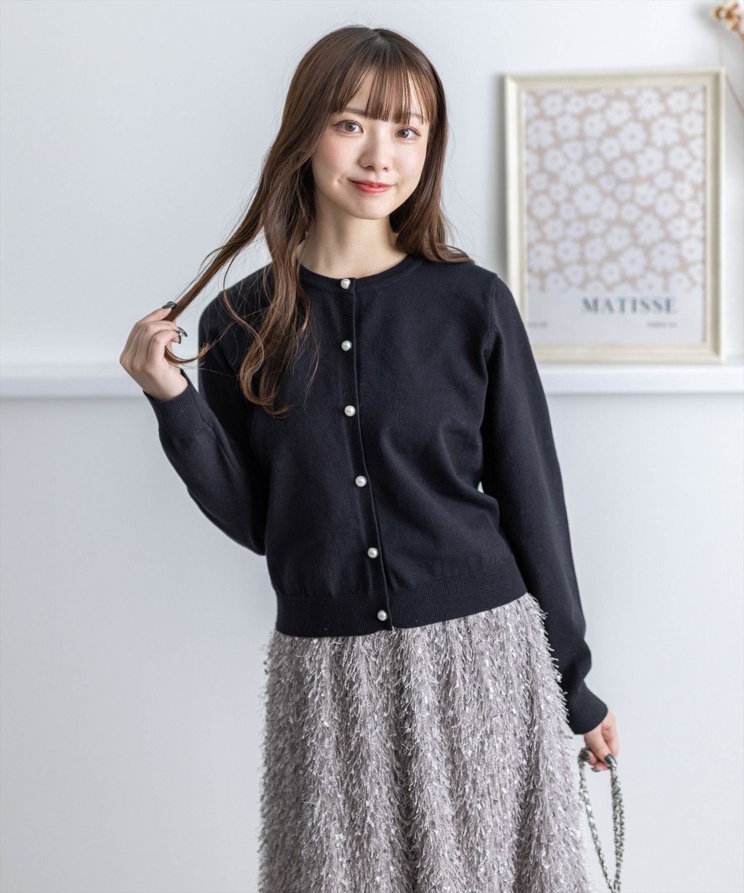 clear≪再入荷≫パールボタンカーディガン[CL8634] | レディース