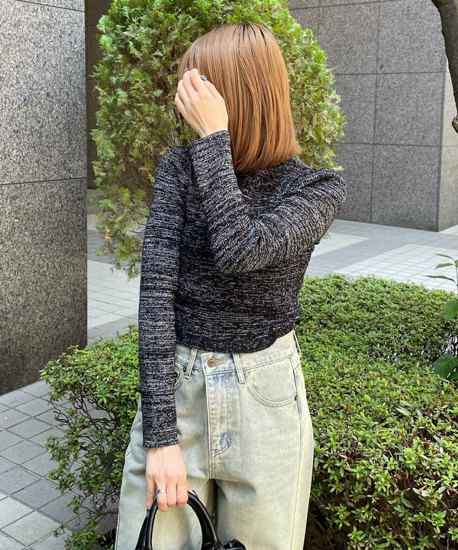 clear ベーシックラメニットトップス[CL8390] | レディース