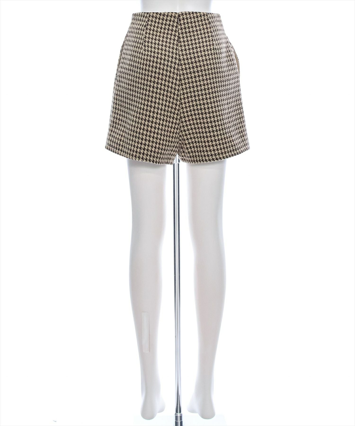 clear≪再入荷≫千鳥柄ハイウエストショートパンツ[CL8725