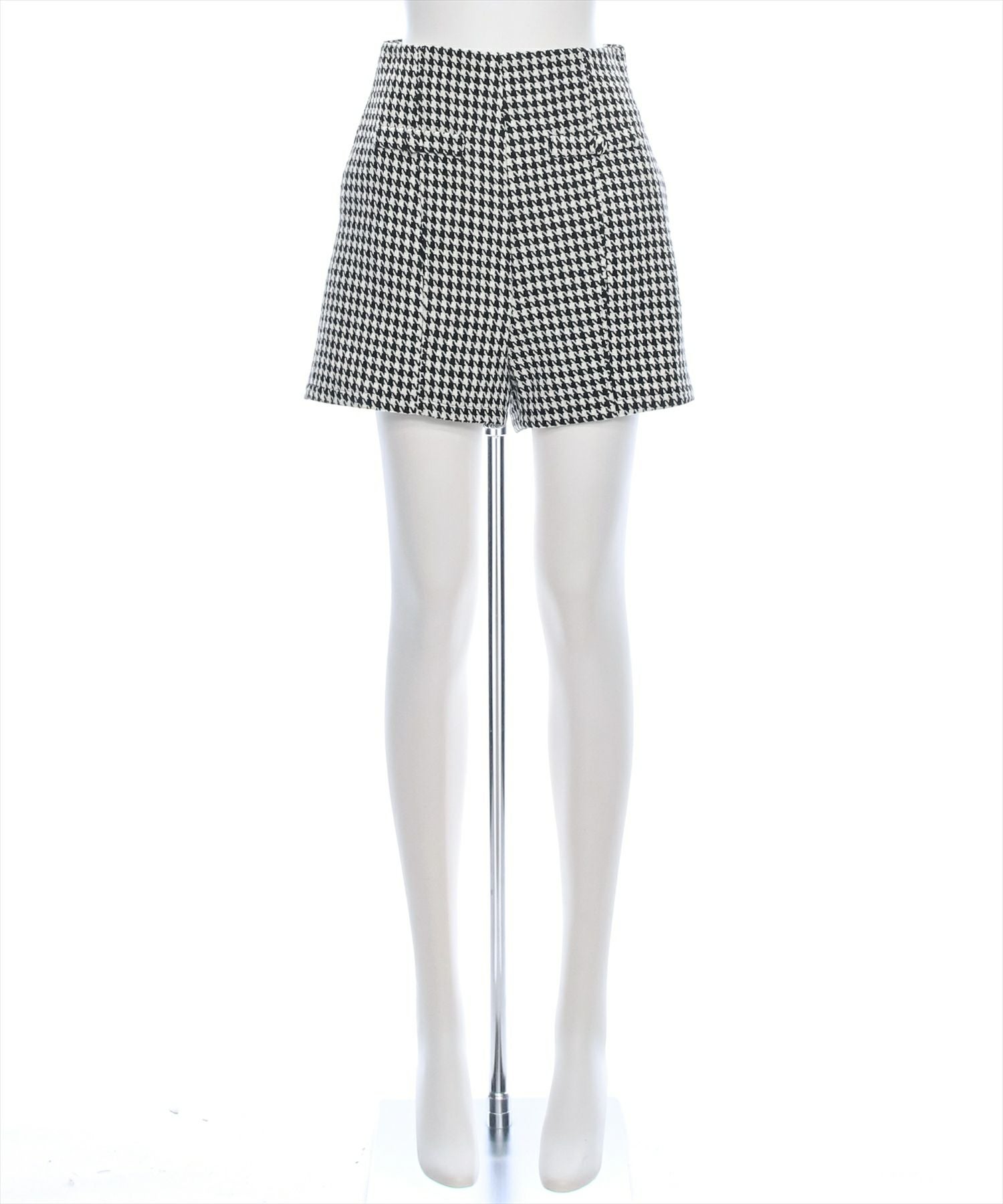 clear≪再入荷≫千鳥柄ハイウエストショートパンツ[CL8725