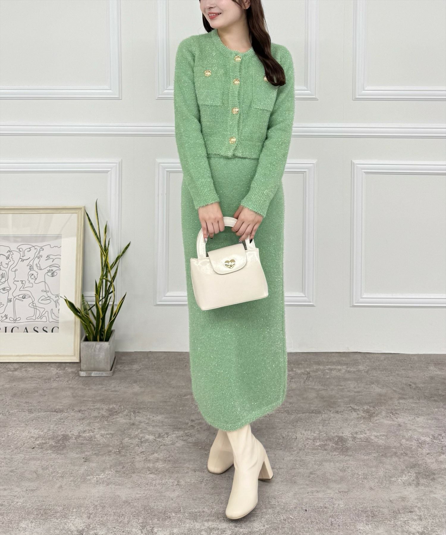 160cm/グリーン着用