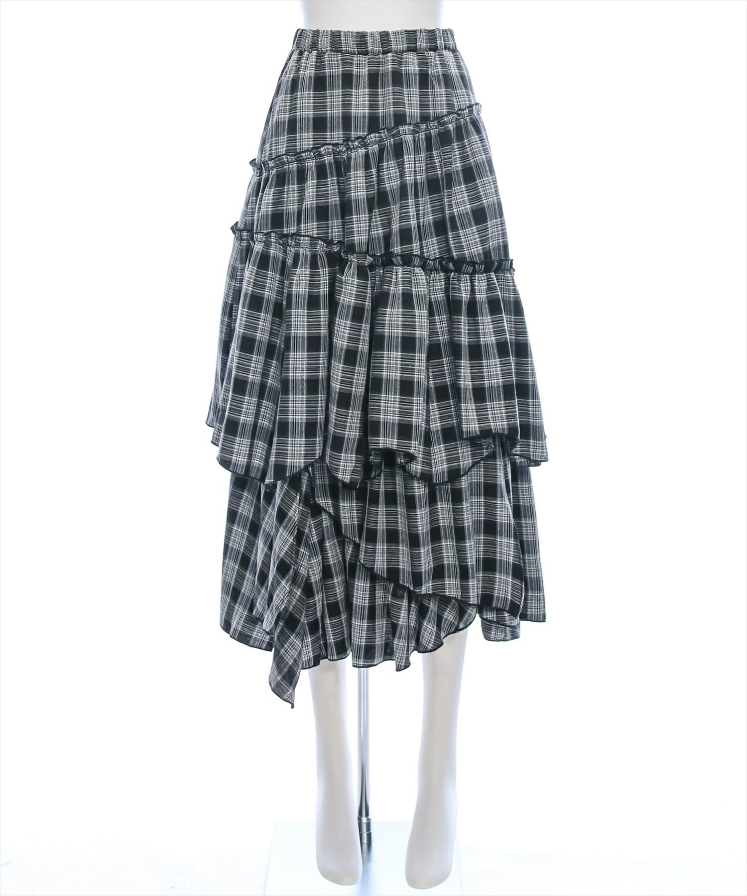clear≪再入荷≫柄ランダムティアードロングスカート[CL8869