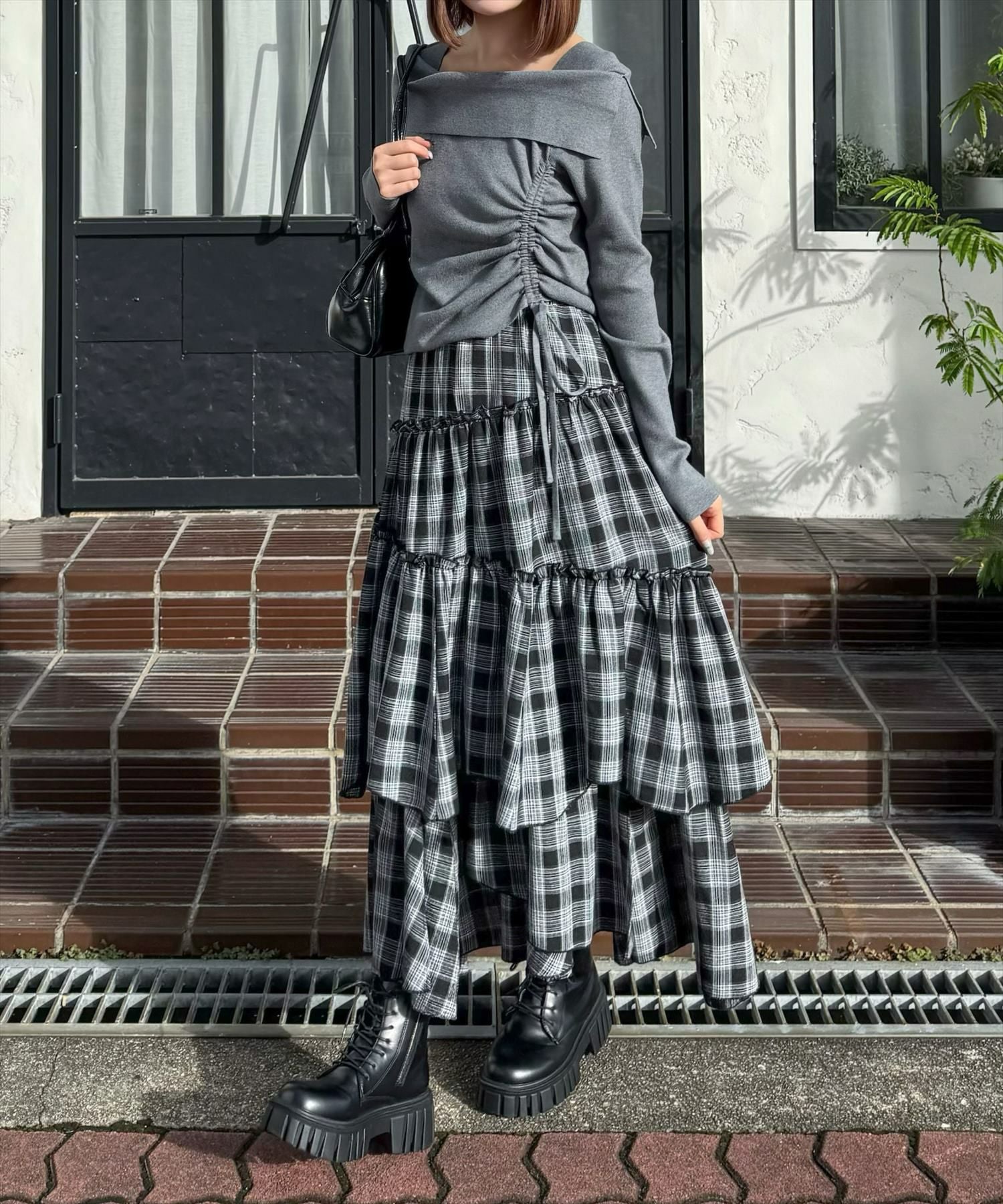 160cm/グレー着用