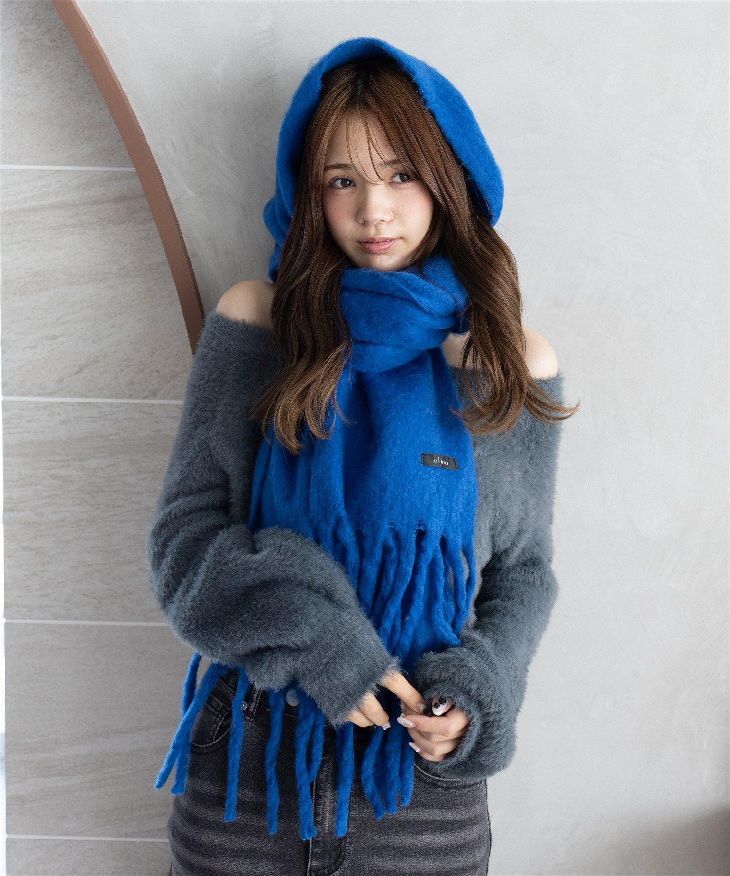 clear≪再入荷≫フリンジボリュームマフラー[CL8774] | レディース