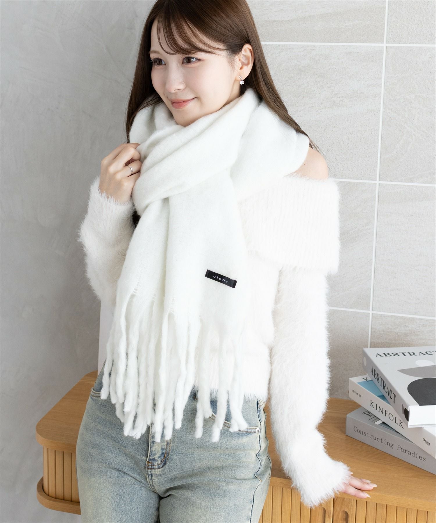 clear≪再入荷≫フリンジボリュームマフラー[CL8774] | レディース