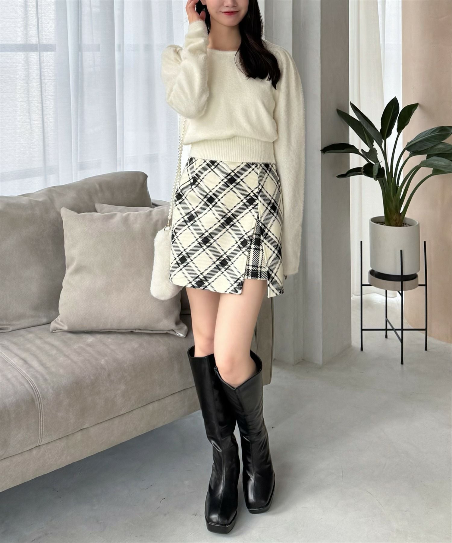 161cm/オフホワイト