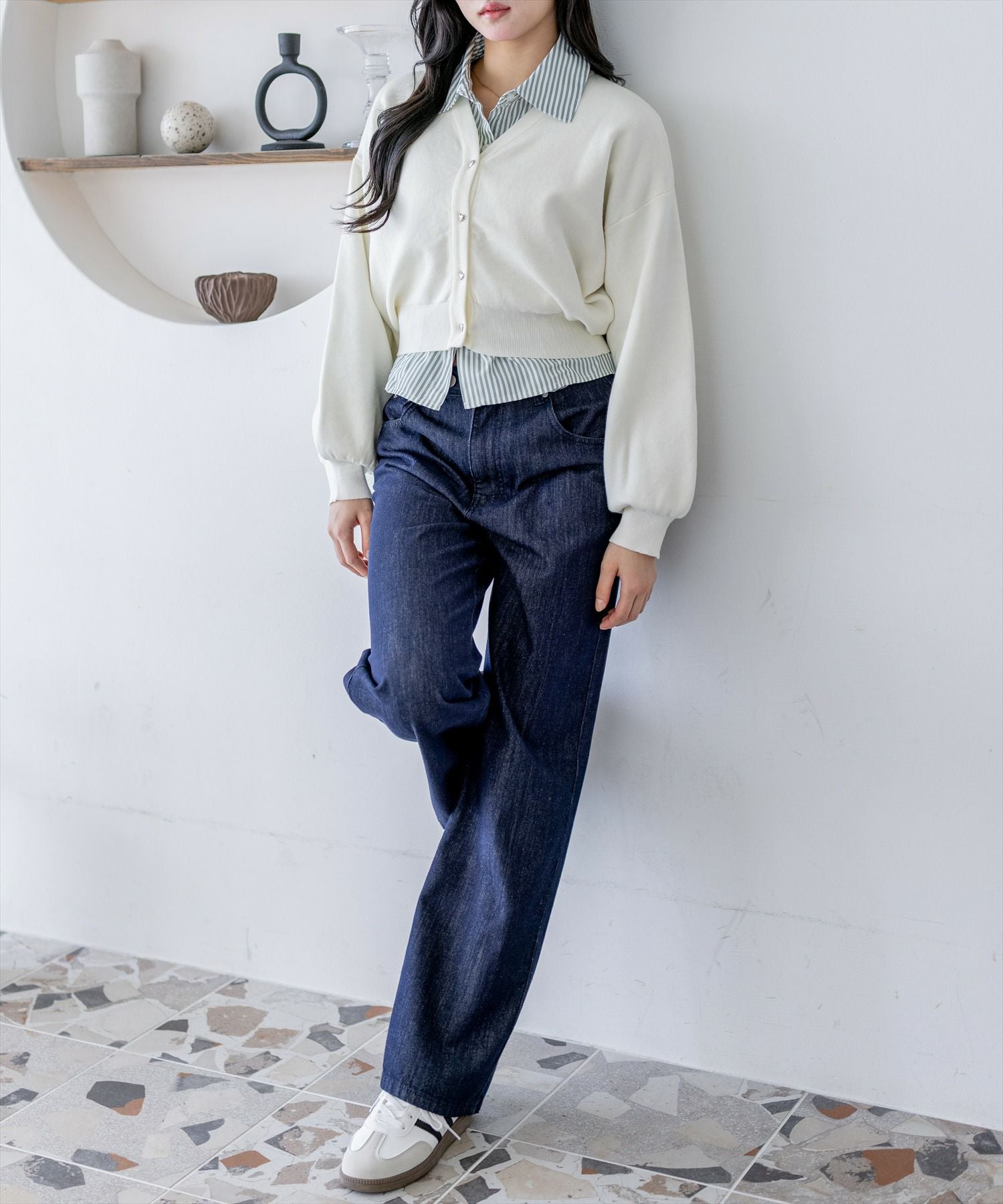167cm/インディゴ着用