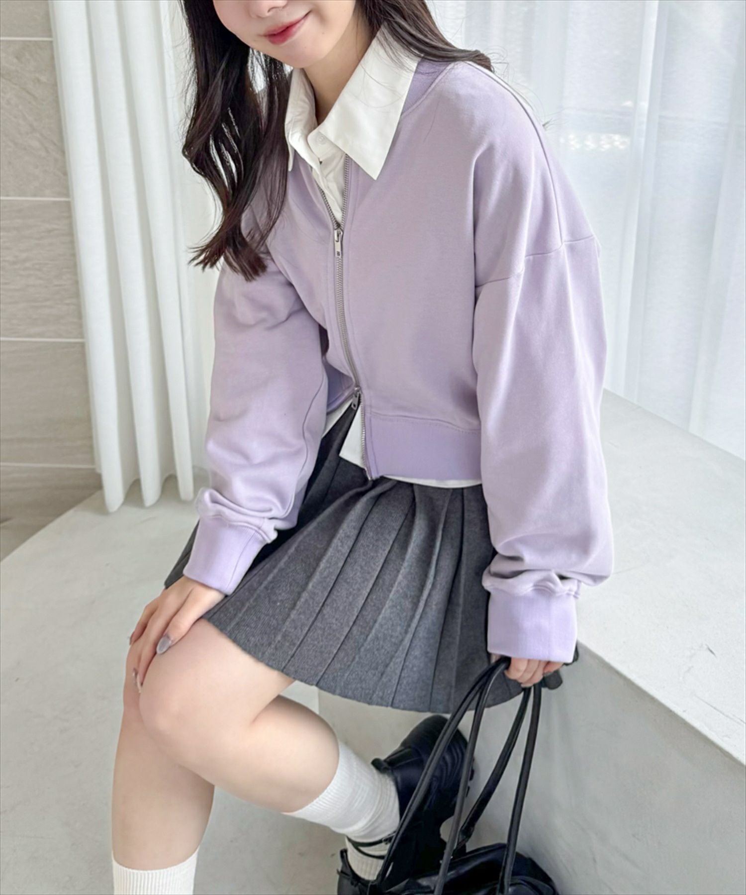 d.i.a トップス clear ダブルジップカットソートップス[CL8982] | レディース