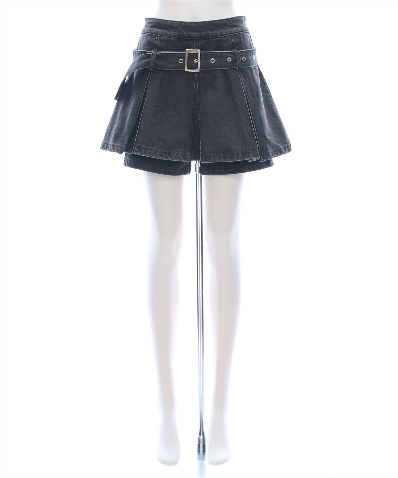 clear レイヤード風デニムプリーツミニスカート[CL8912] | レディース