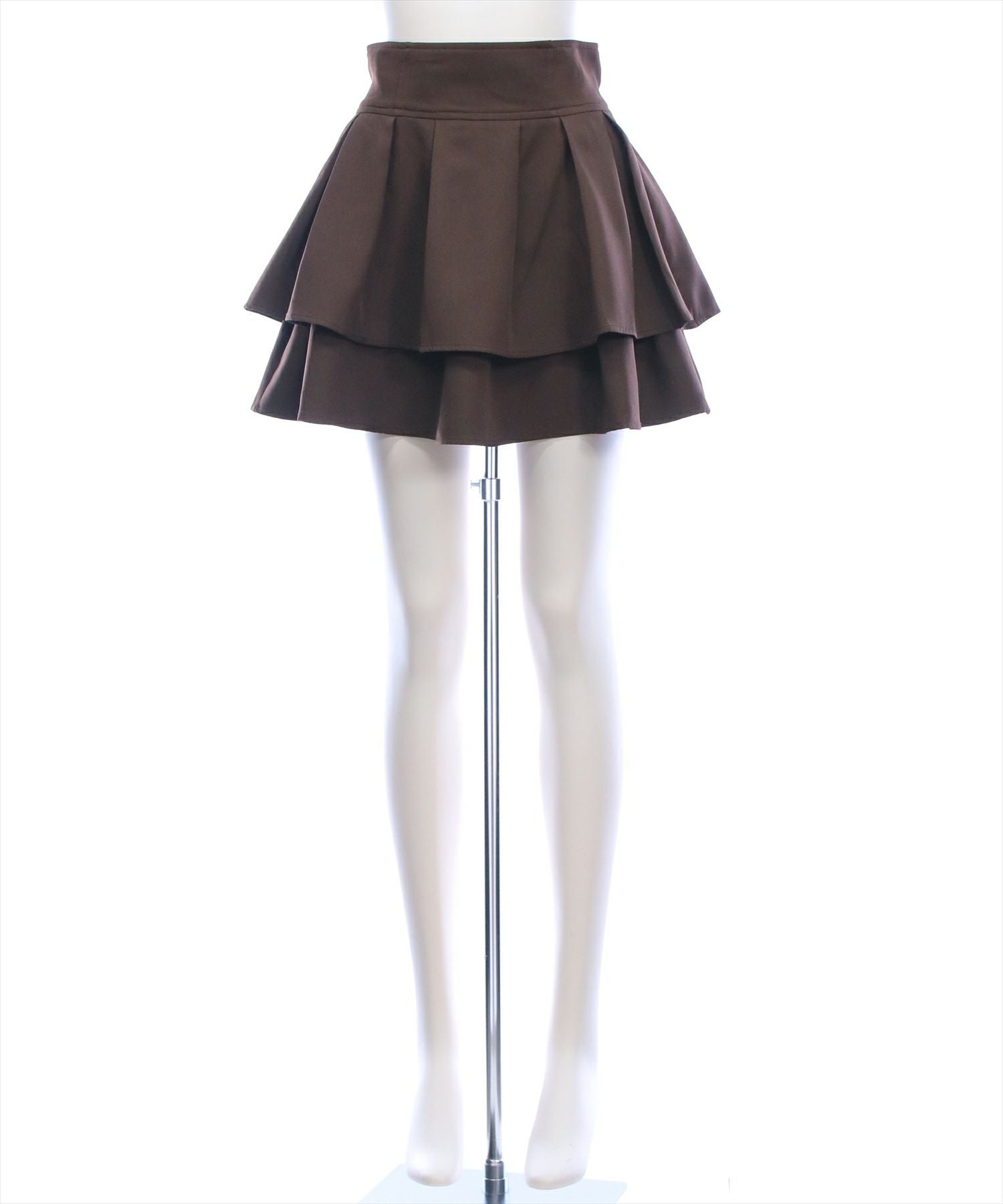 clear≪再入荷≫インパン付2段フリルティアードミニスカート[CL8968