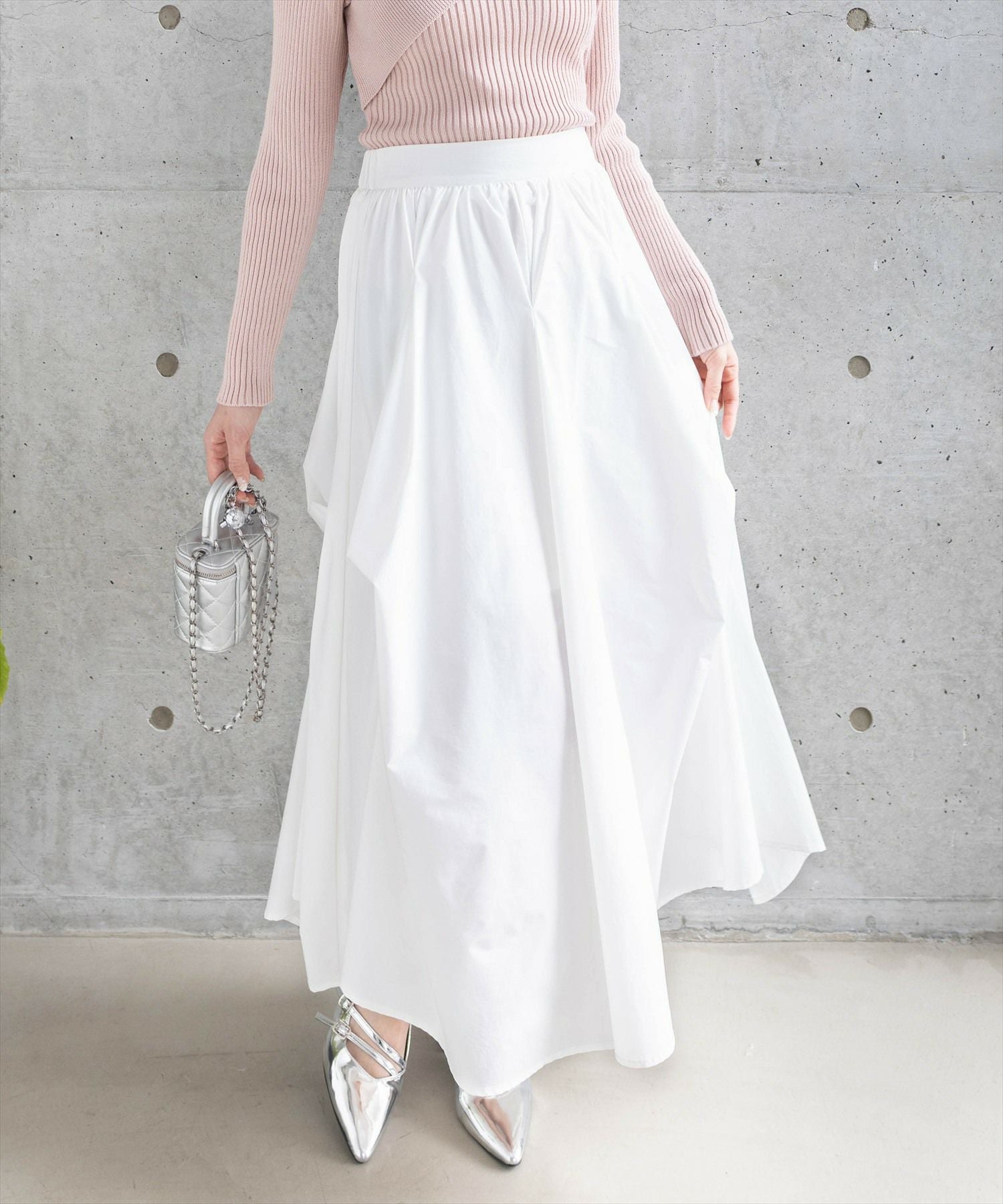 CLEAR BASIC タックロングスカート[CL9040] | レディースファッション