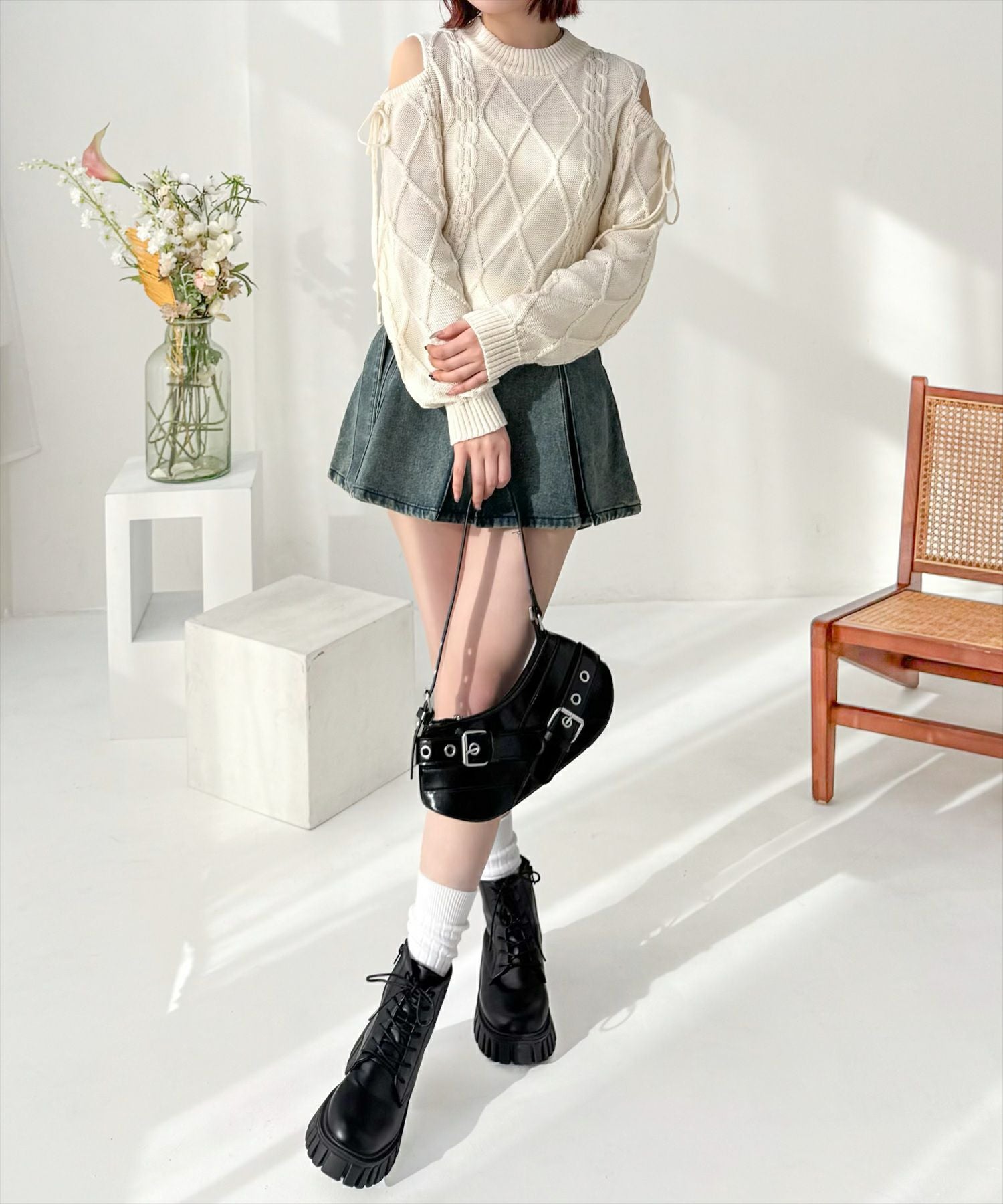 トップス アッシュクウールライクトップス｜WOMEN｜250ISB80-273B｜AZUL BY