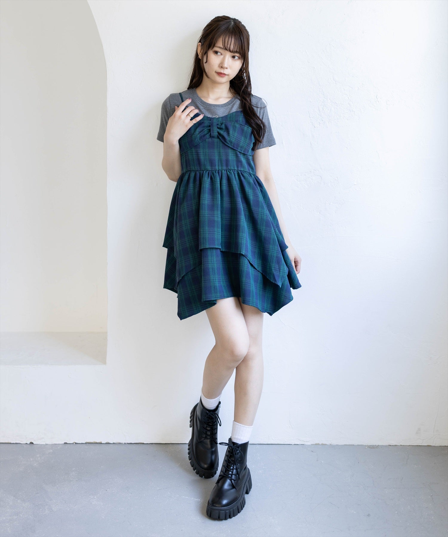162cm/グリーン F着用