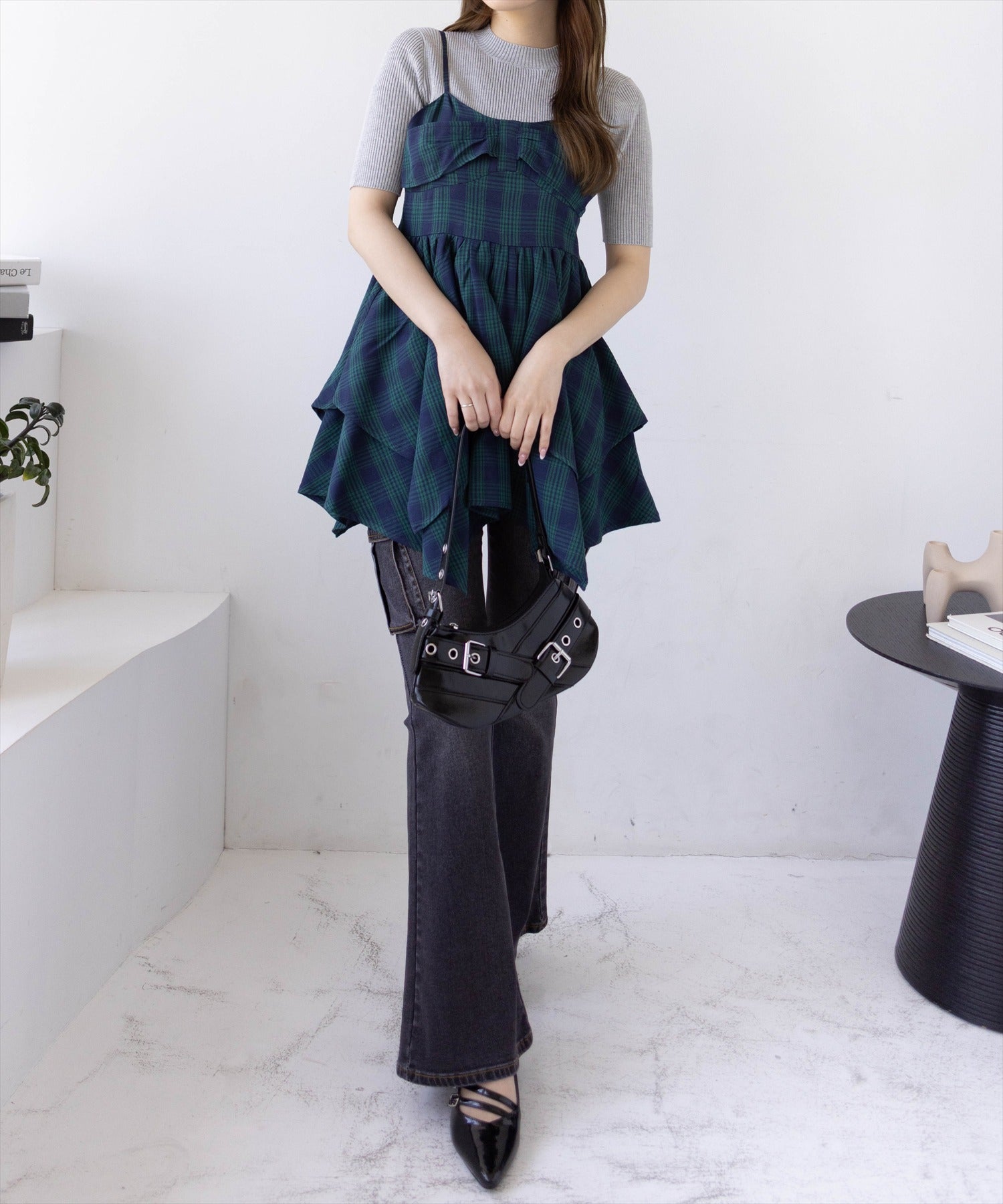 161cm/グリーン F着用