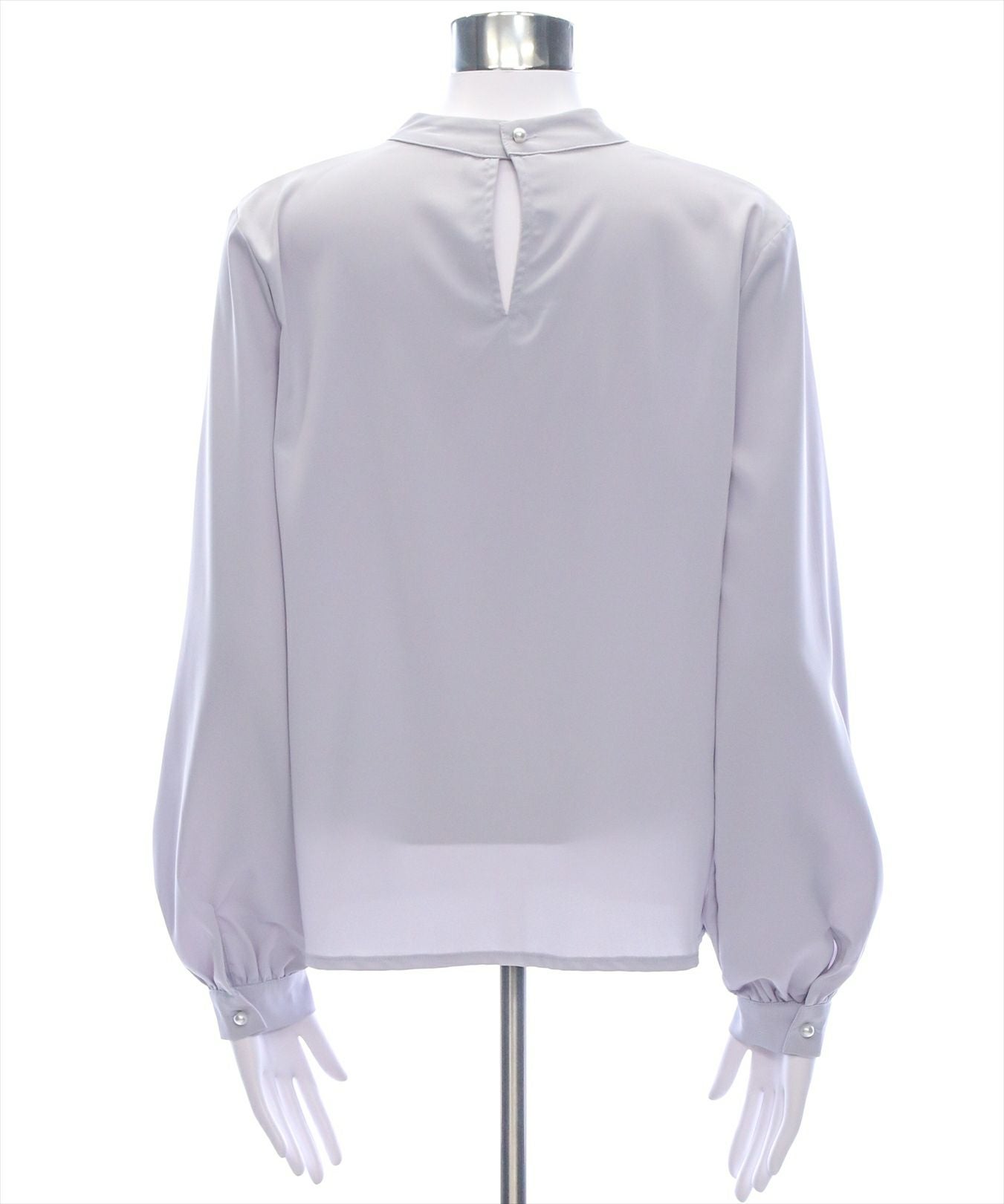CLEAR BASIC パール付きピンタック長袖ブラウス[CL8988] | レディース