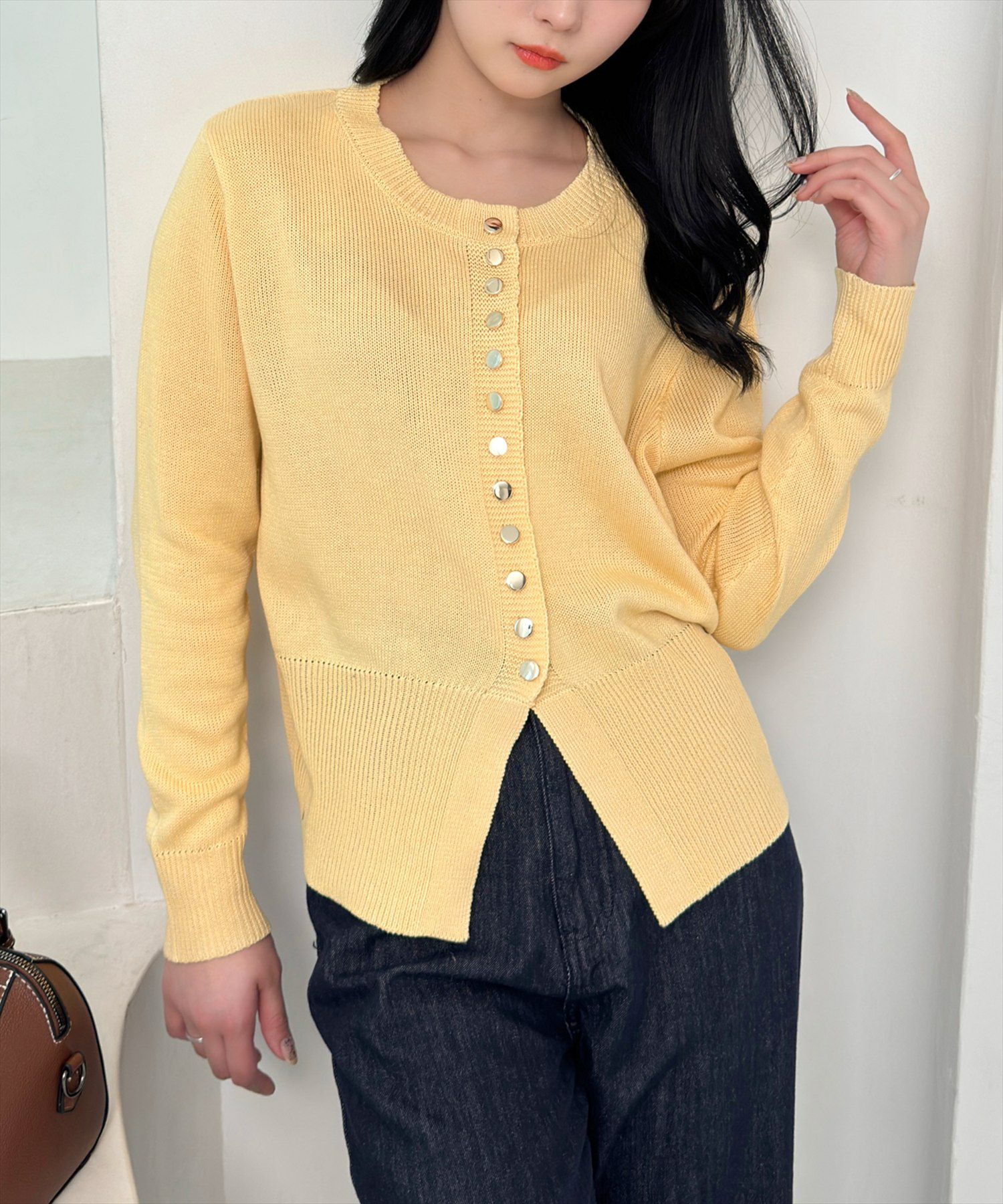 最終お値下げ　　Liry Linen スリットカーディガン 配色ラインカーディガン,50%OFF| TOKYO DESIGN CHANNEL
