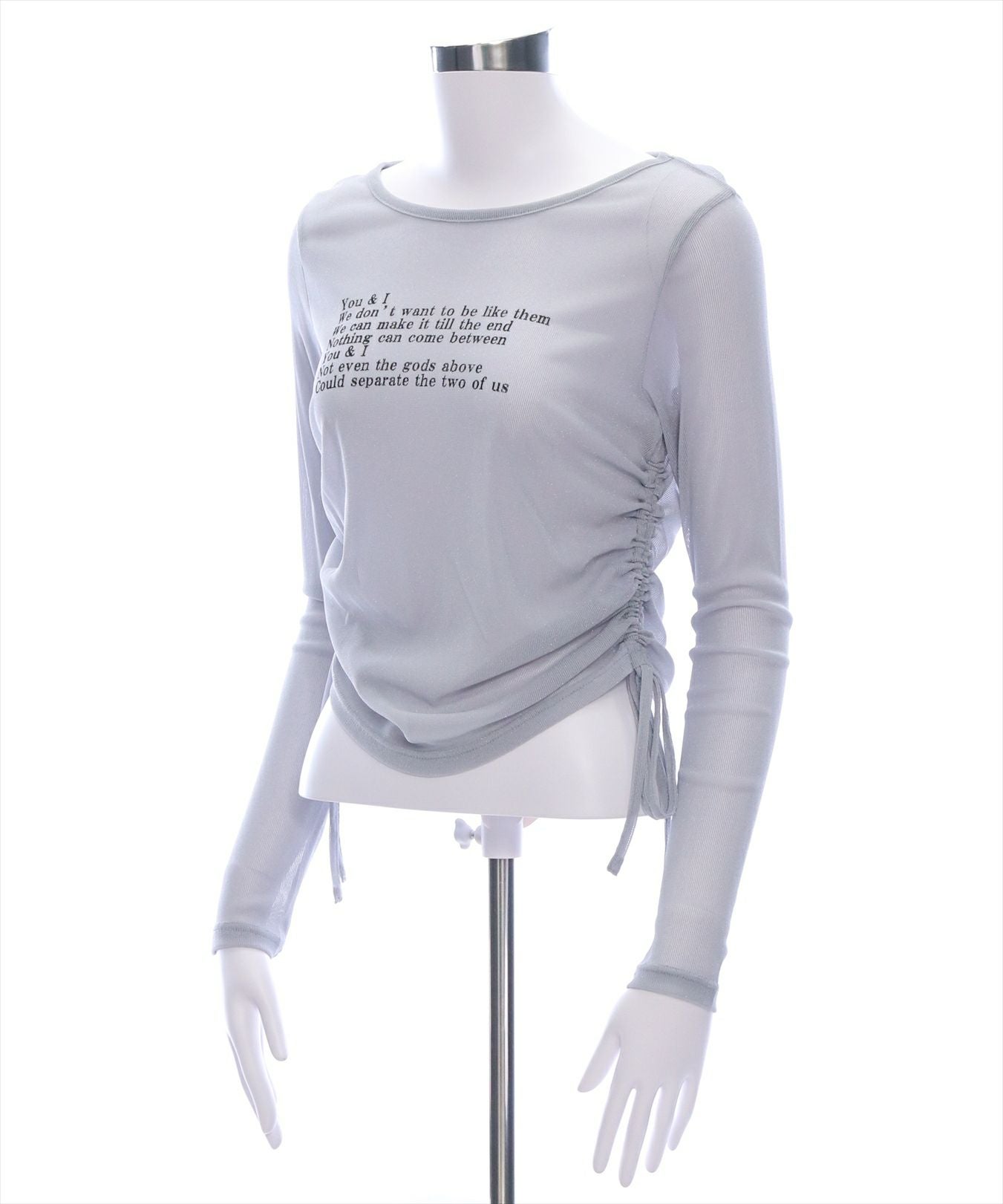 clear サイドドロストロゴシアートップス[CL8918] | レディース