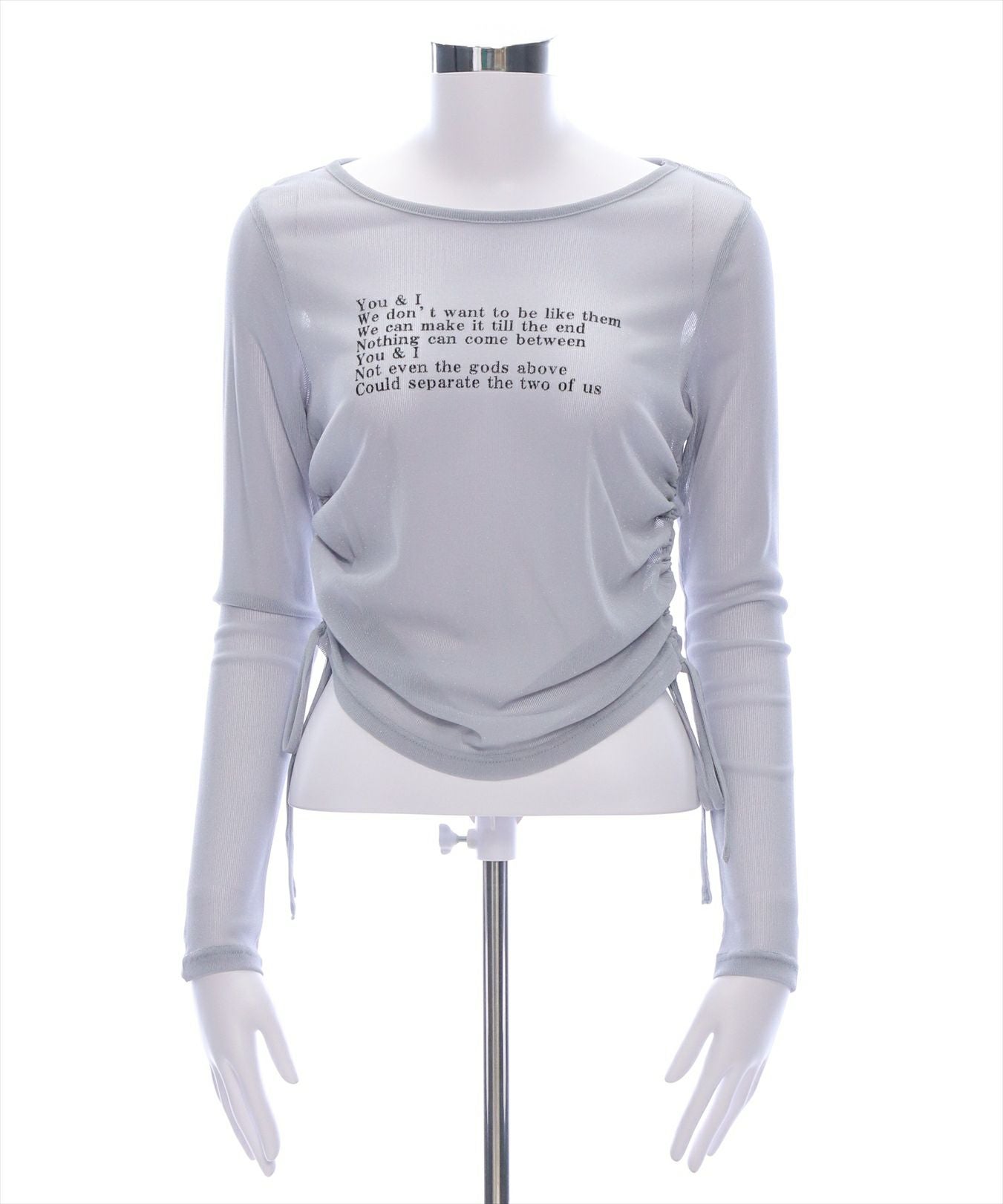 clear サイドドロストロゴシアートップス[CL8918] | レディース
