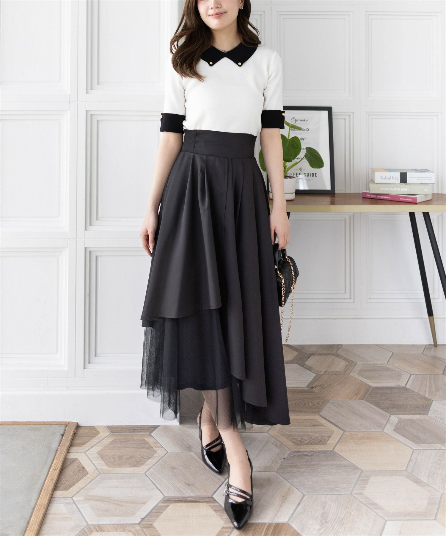 161㎝/ブラック F着用