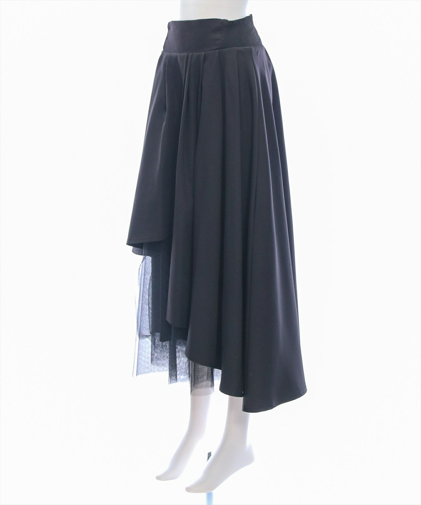 clear≪再入荷≫チュールドッキングアシンメトリースカート[CL8940