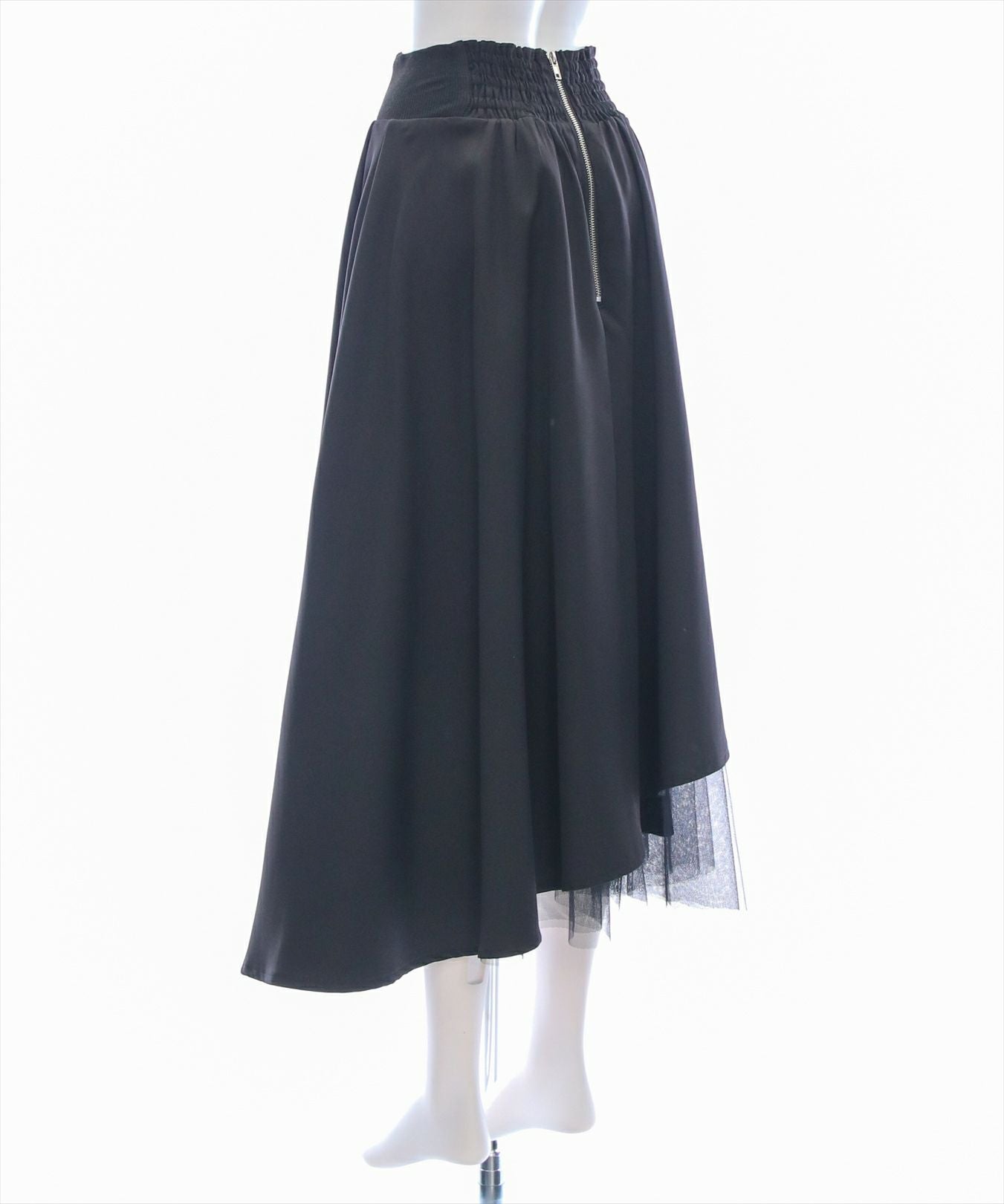 clear≪再入荷≫チュールドッキングアシンメトリースカート[CL8940